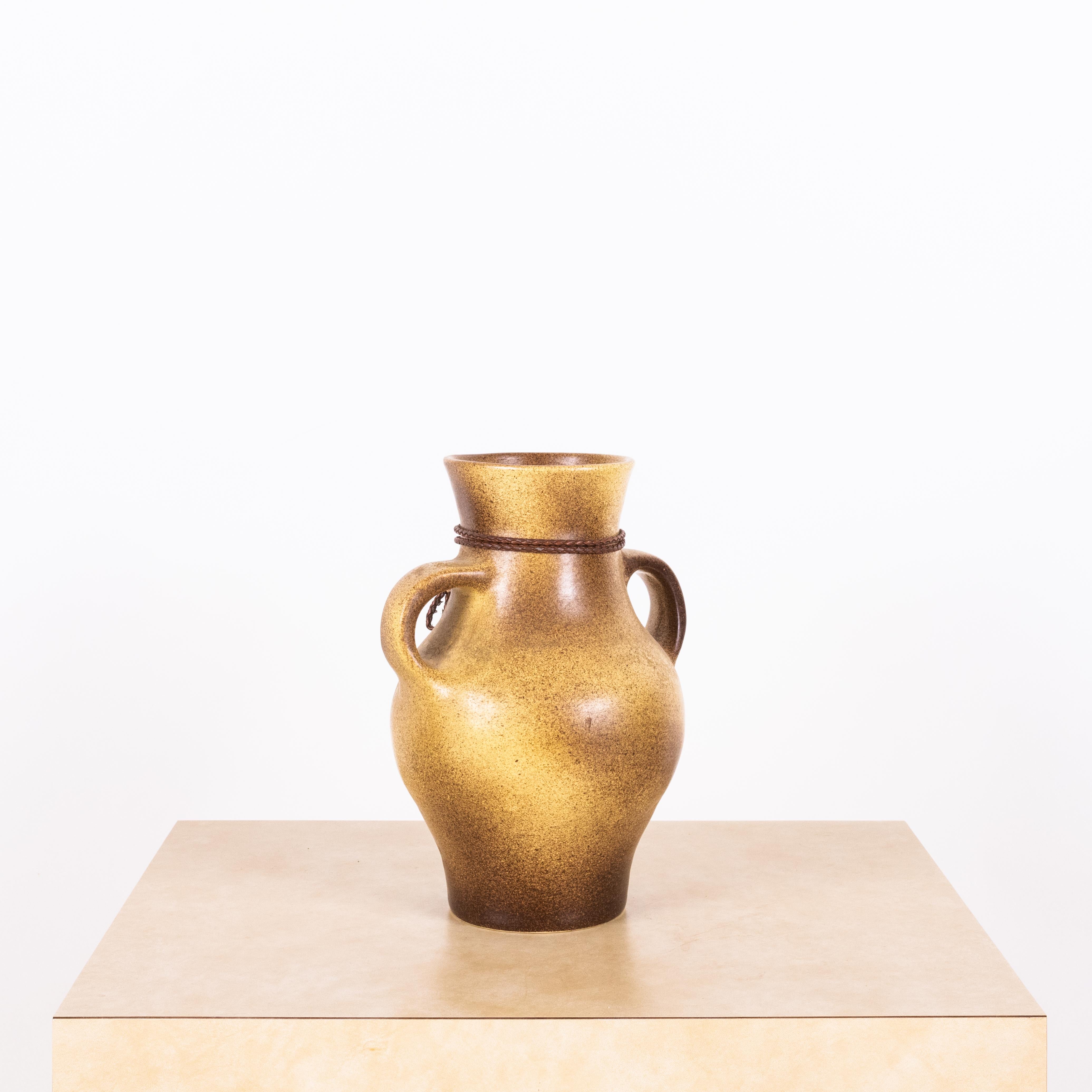 Important French 60's Glazed Ceramic Vase by Max Idlas In Excellent Condition For Sale In Los Angeles, CA