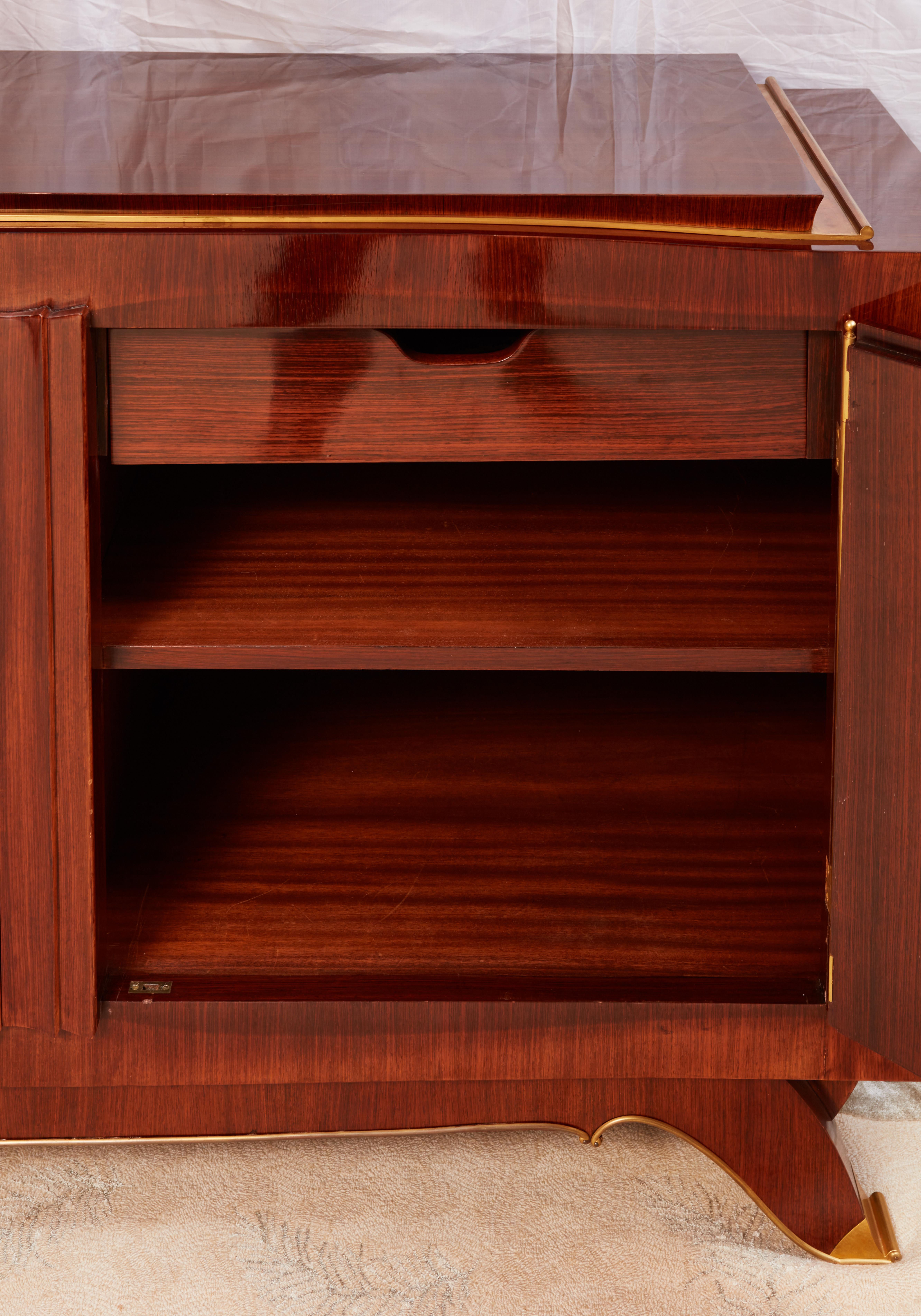 Importante credenza francese Art Déco di Jules Leleu in vendita 7