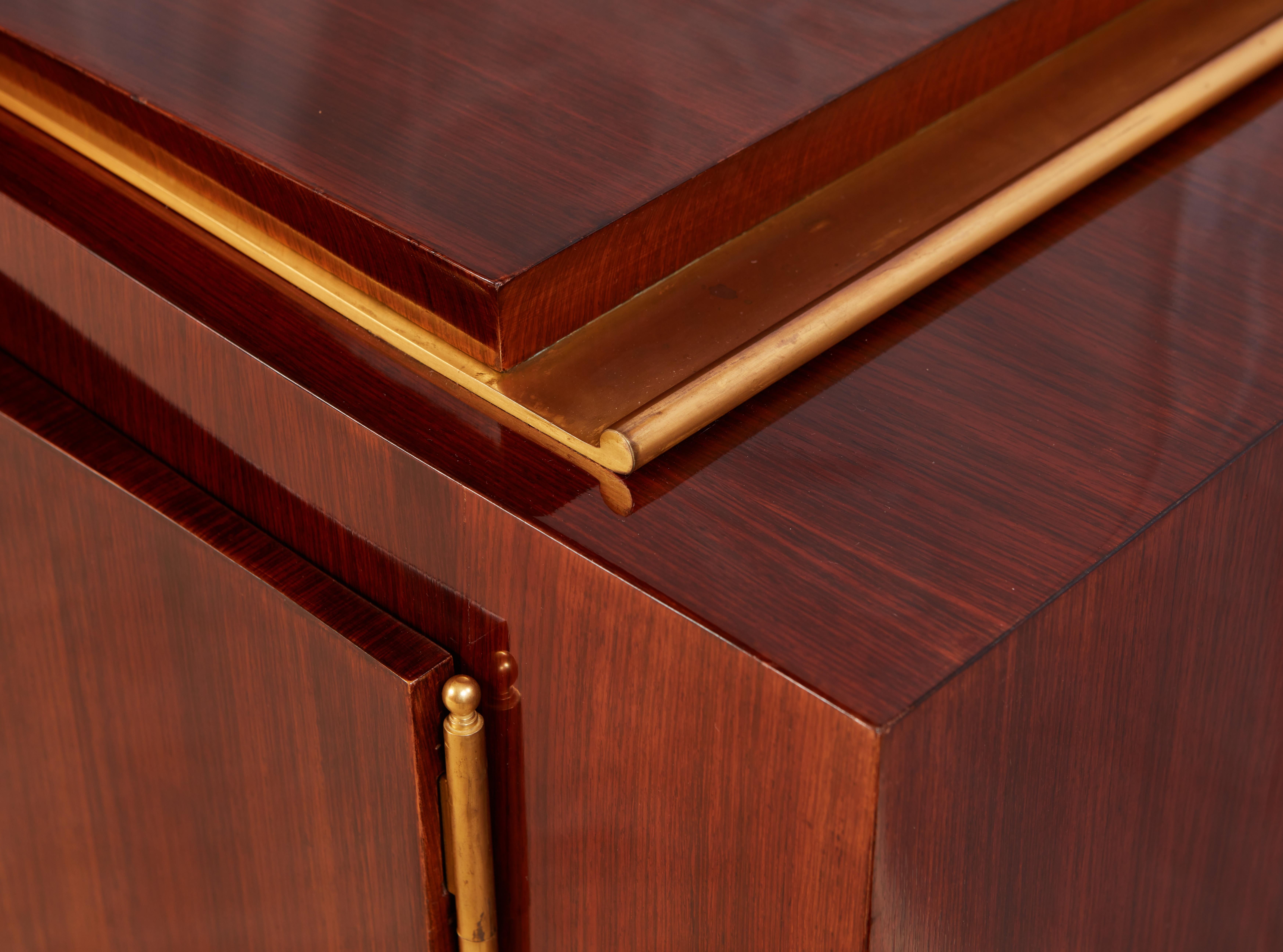 Francese Importante credenza francese Art Déco di Jules Leleu in vendita