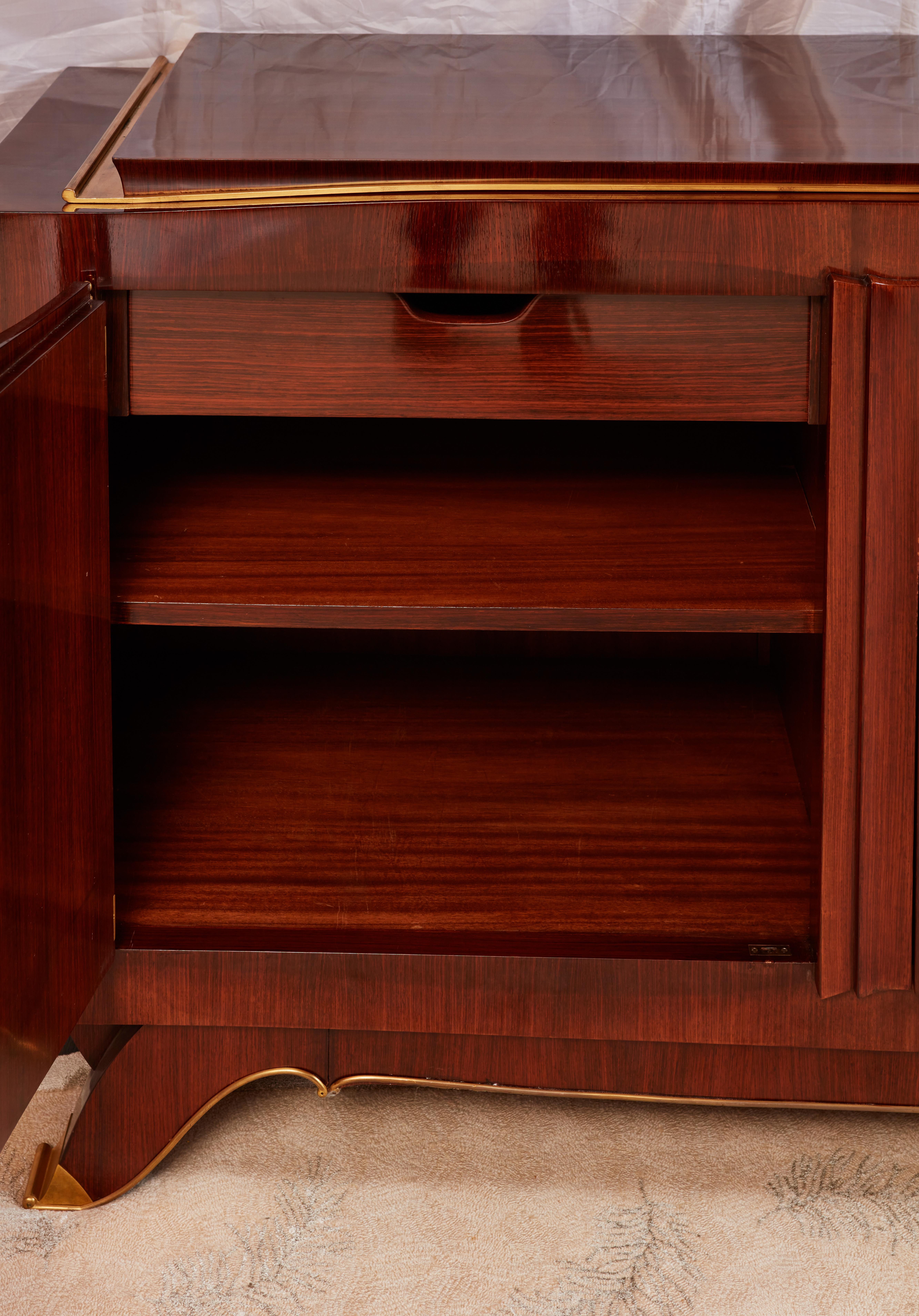 Importante credenza francese Art Déco di Jules Leleu in vendita 2