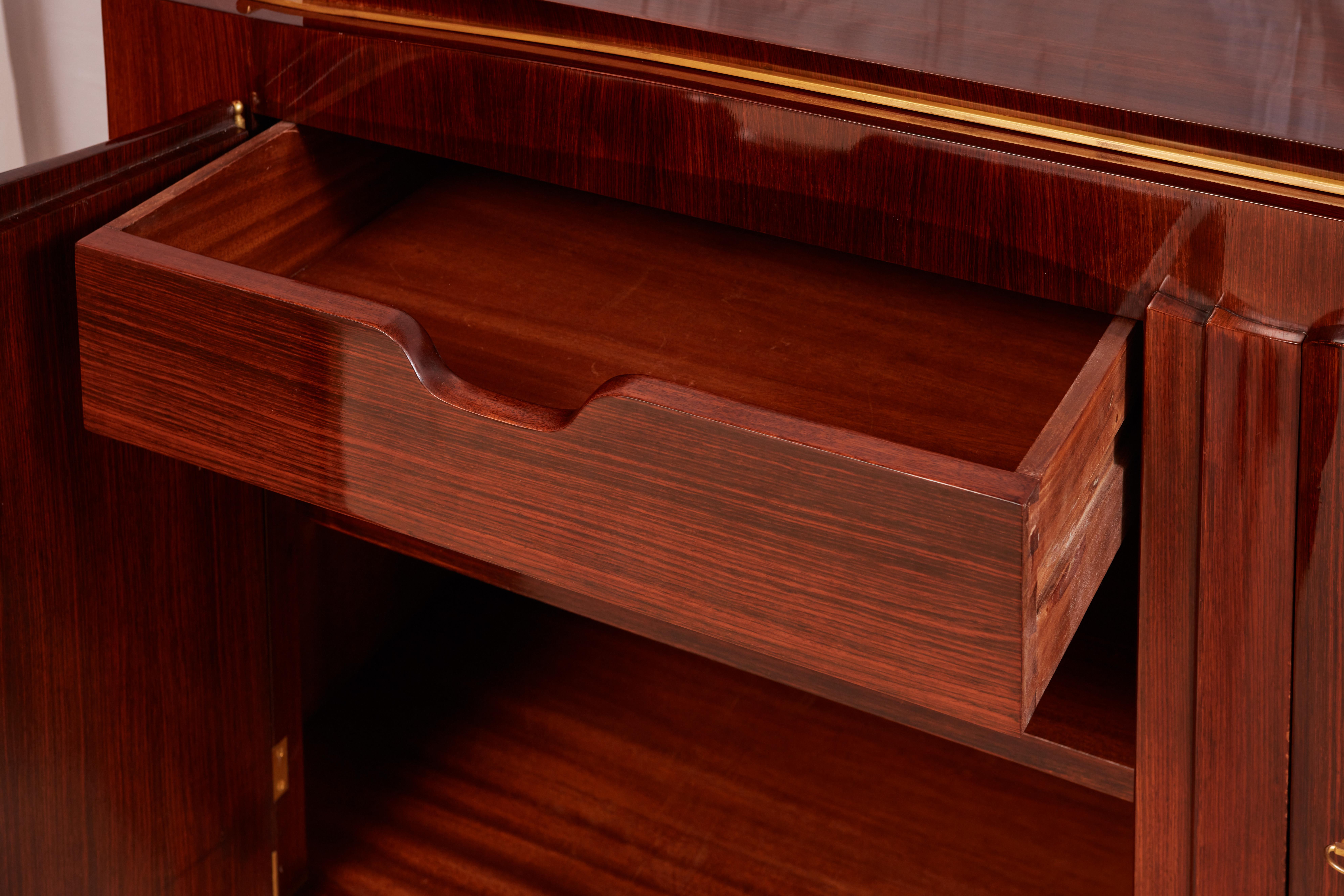 Importante credenza francese Art Déco di Jules Leleu in vendita 3