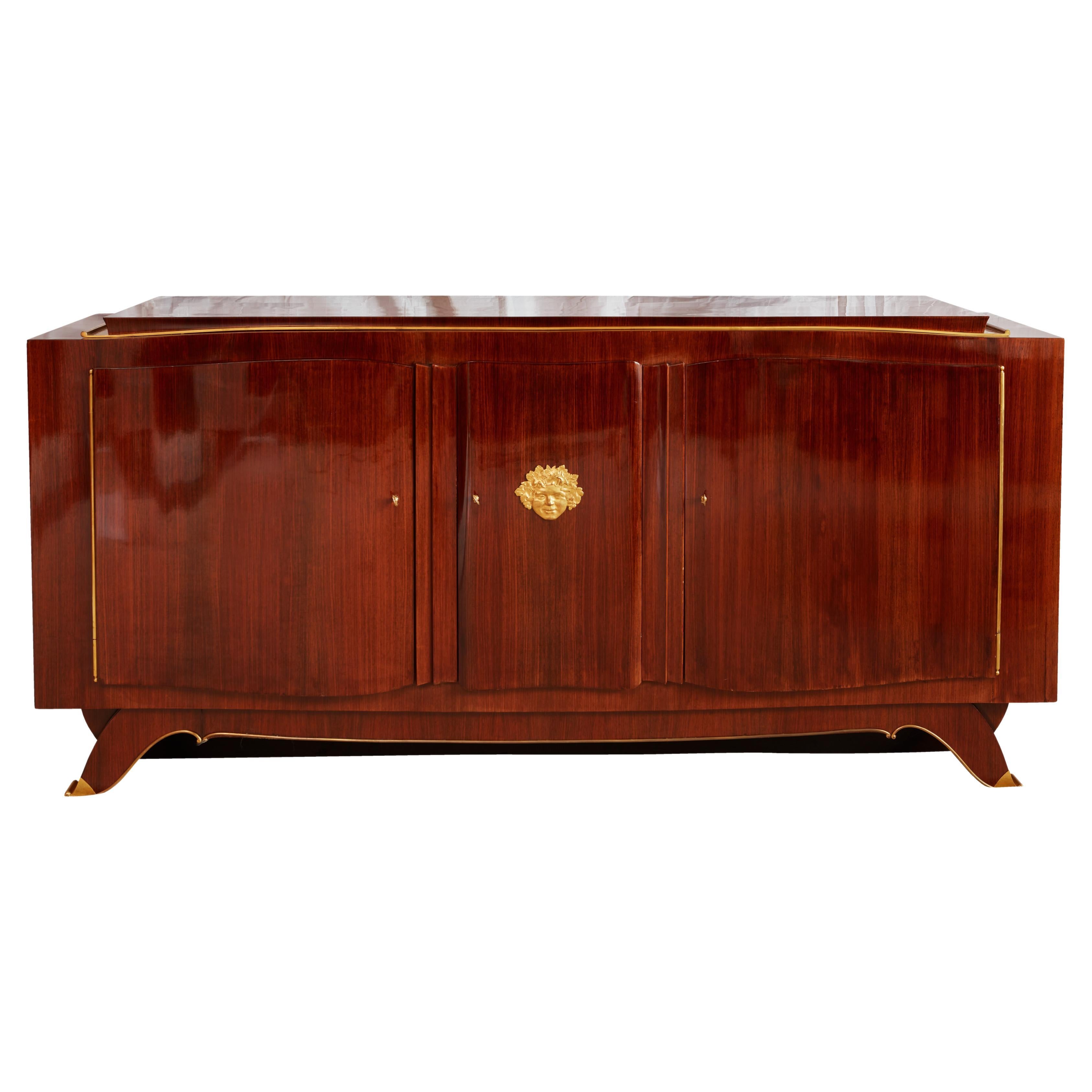 Important French Art Deco Sideboard by Jules Leleu