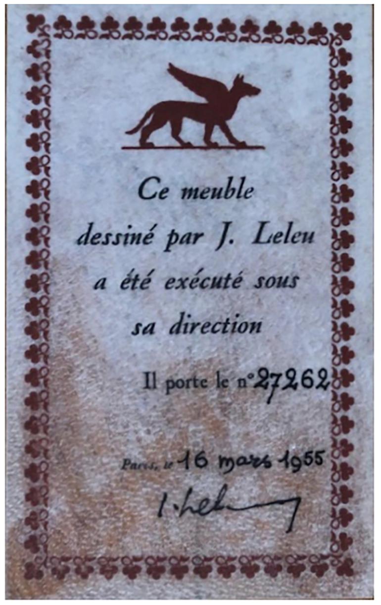 Französische Anrichte aus Bronze, Walnussholz, Intarsien und Perlmutt, Jules Leleu 6