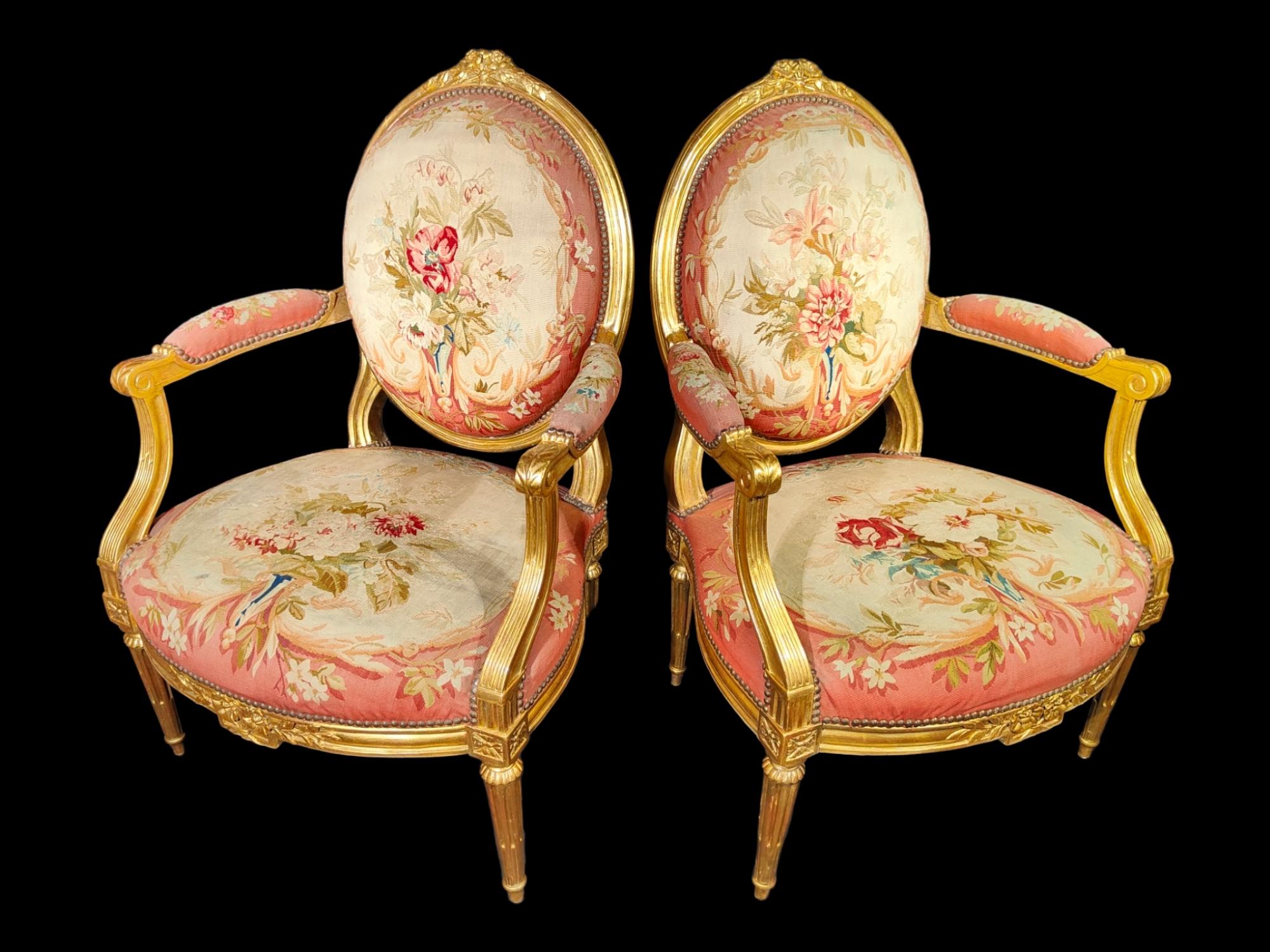 Important French Chairs From The 18th Century Signed By Claude Chevigny For Sale 7