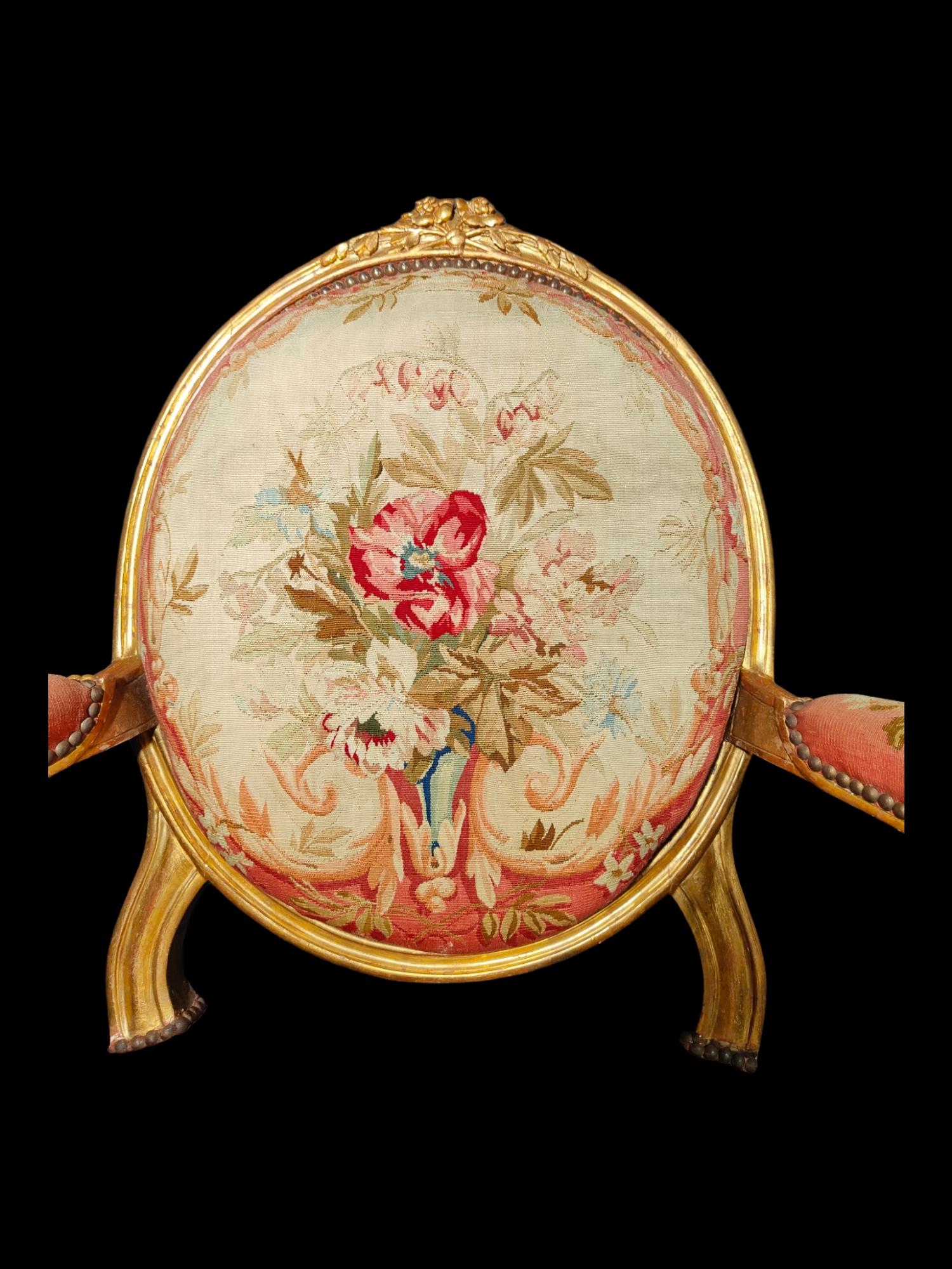 Important French Chairs From The 18th Century Signed By Claude Chevigny For Sale 2