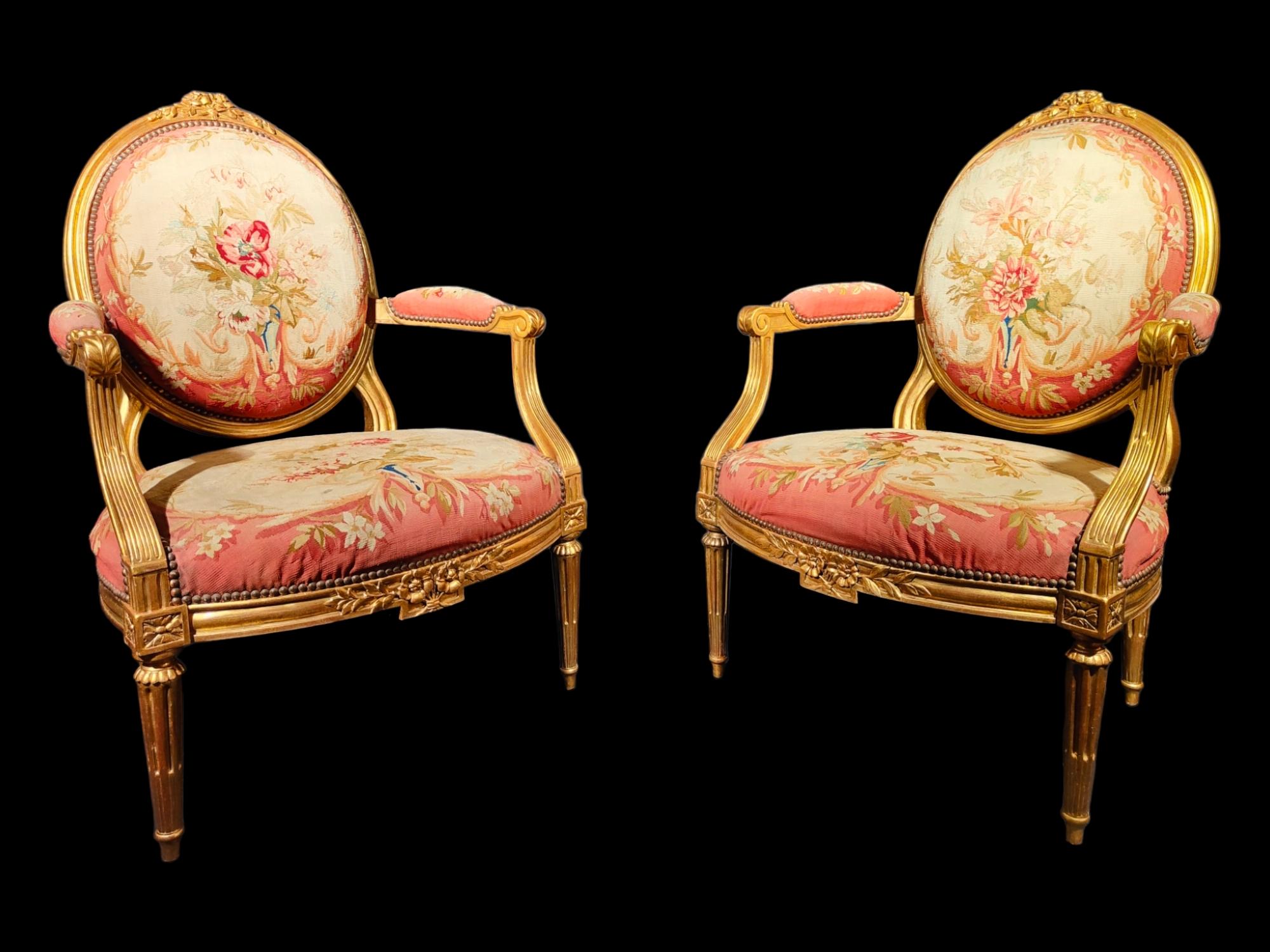 Important French Chairs From The 18th Century Signed By Claude Chevigny For Sale 3