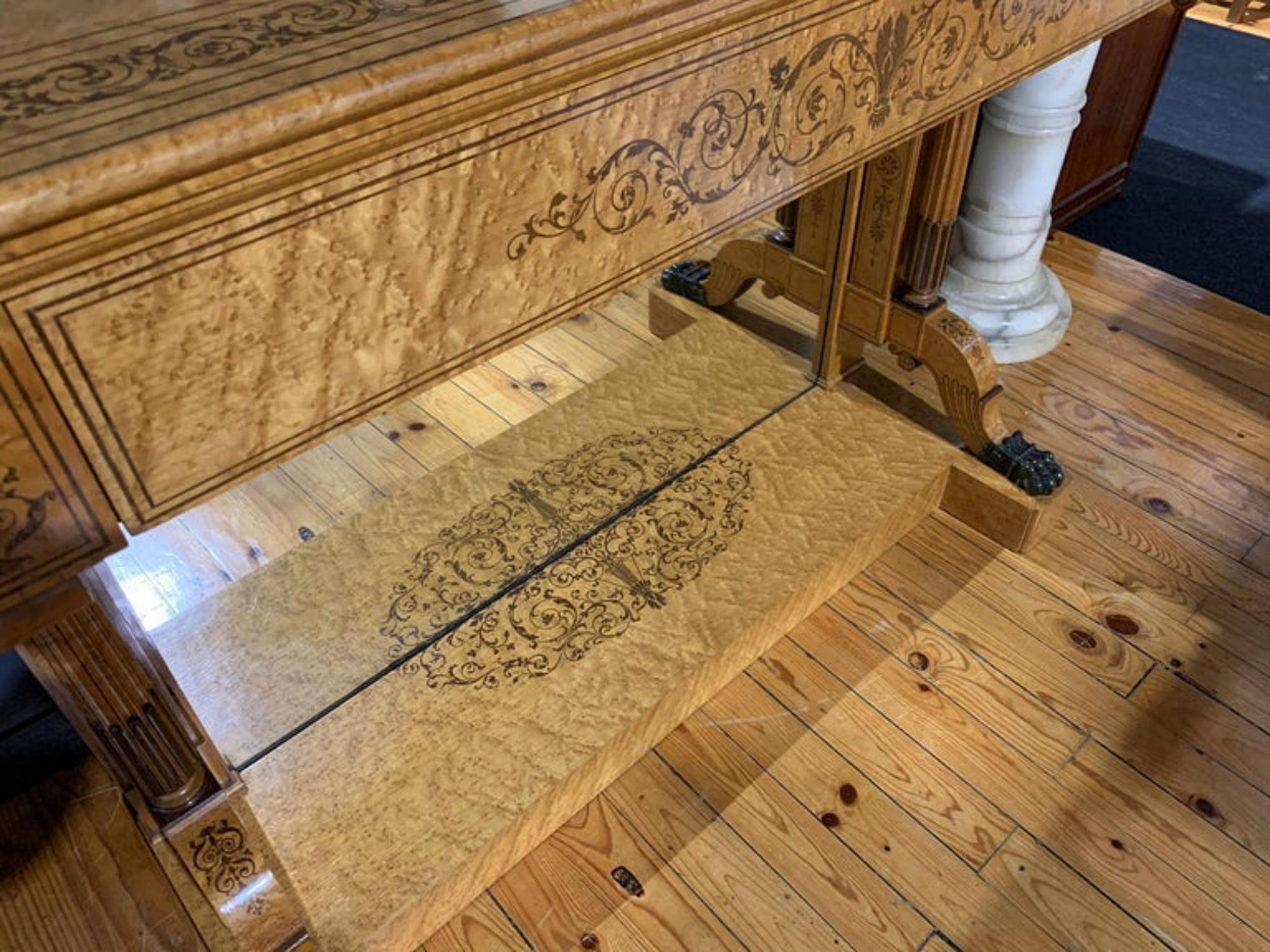 Français Importante table console française, XIXe siècle en vente