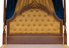 Important French Double Bed with Canopy, early 20th Century Style Empire