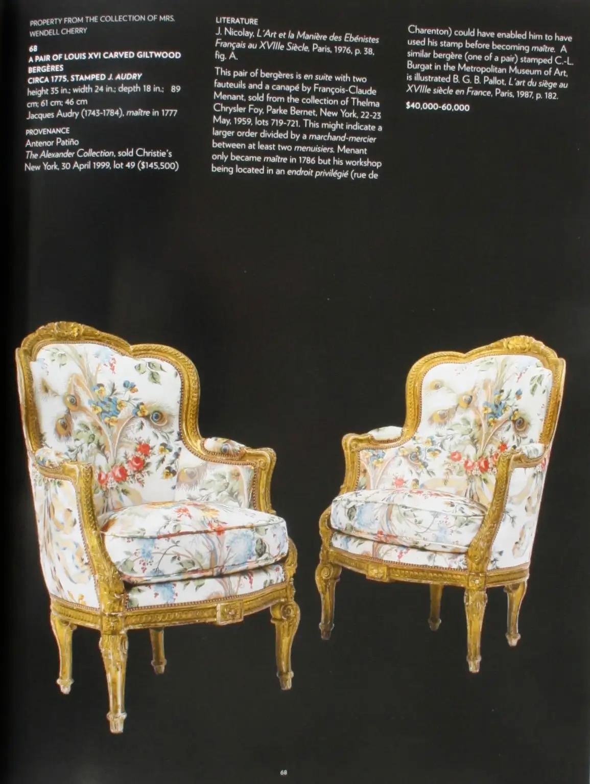 American Important French Furniture, Ceramics & Carpets, the Estate of Mrs. Robert Lehman For Sale