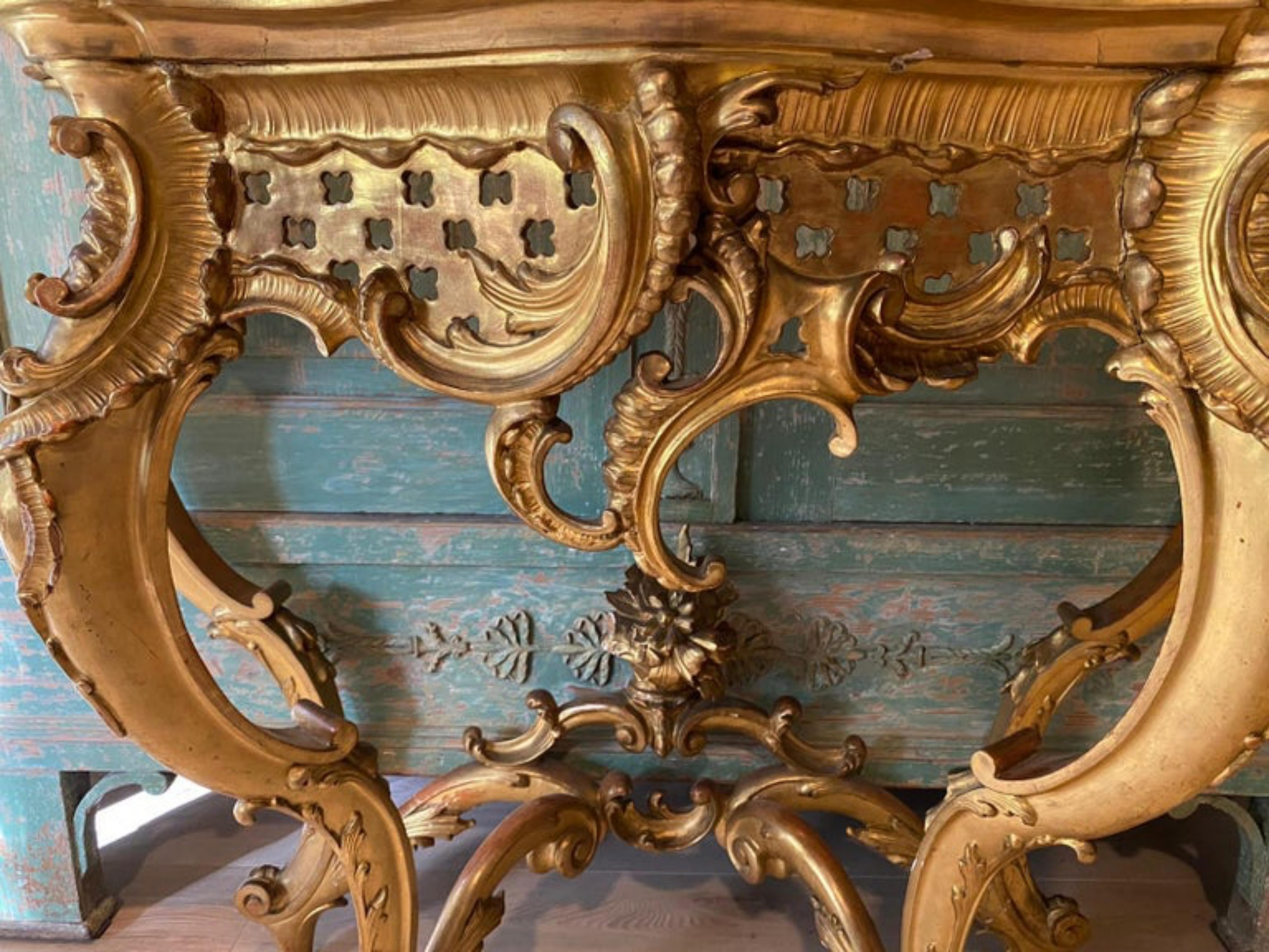 XVIIIe siècle et antérieur Important miroir et console français de 1760/70 du 18ème siècle en vente