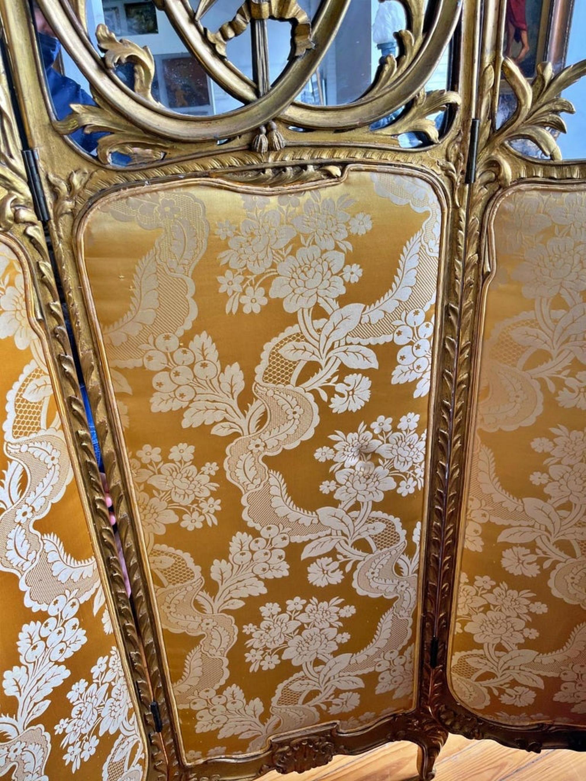 Hand-Crafted Important French Room Divider, 19th Century For Sale