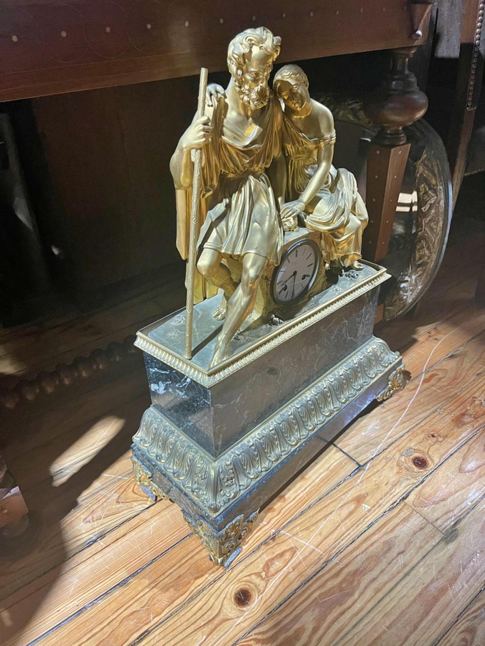 Important French Table Clock, 19th Century In Good Condition For Sale In Madrid, ES
