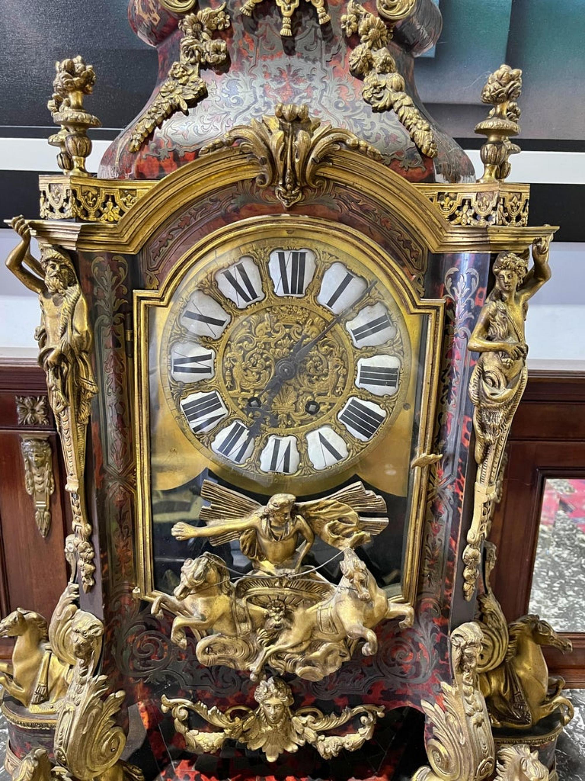 Hand-Crafted Important French Table Clock, Louis XIV, 18th Century