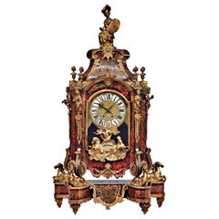 Important French Table Clock, Louis XIV, 18th Century