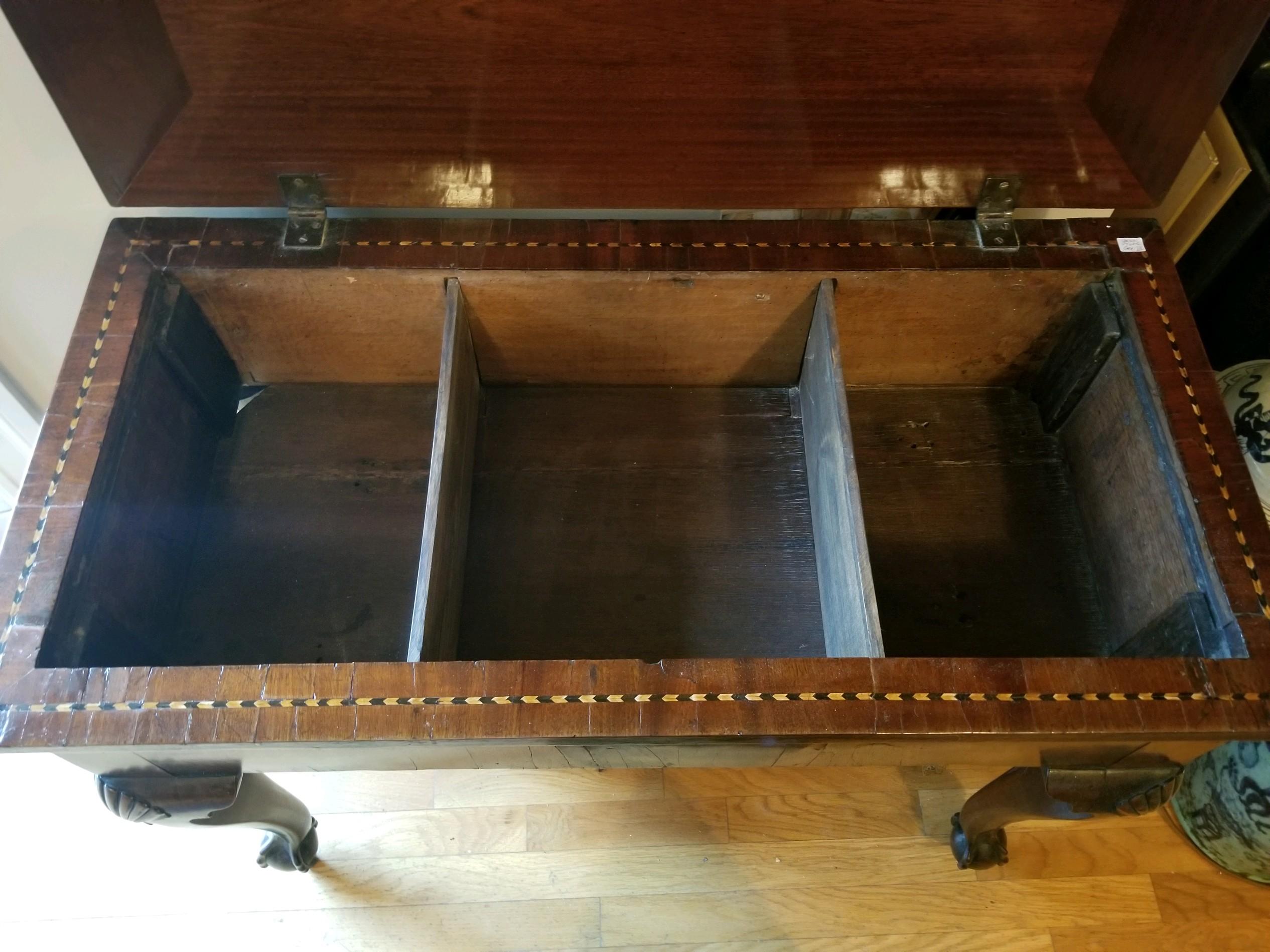 Wood Important George III Console Gaming Table For Sale