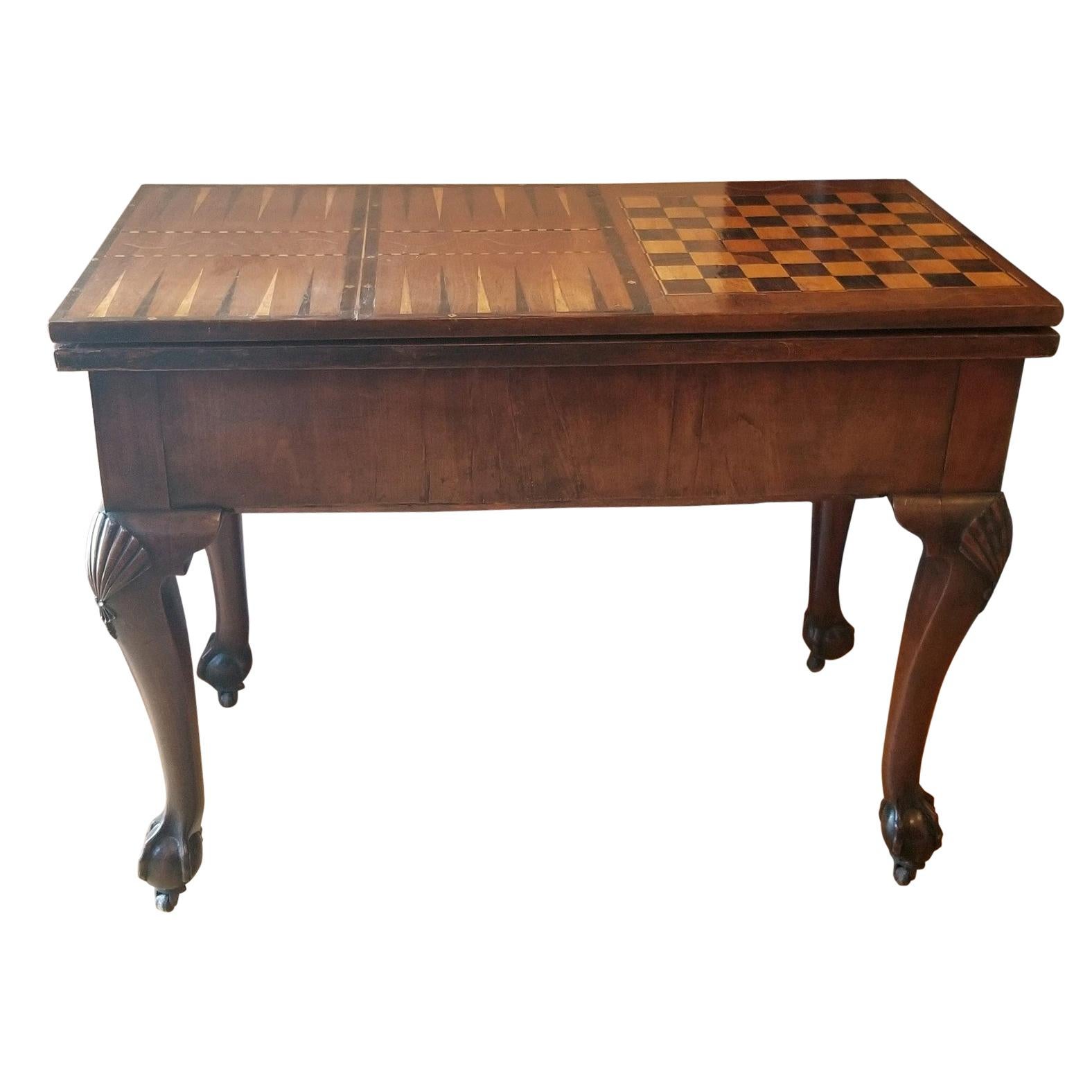 Important George III Console Gaming Table For Sale