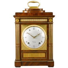 Important German Neoclassical Table Clock by David Roentgen