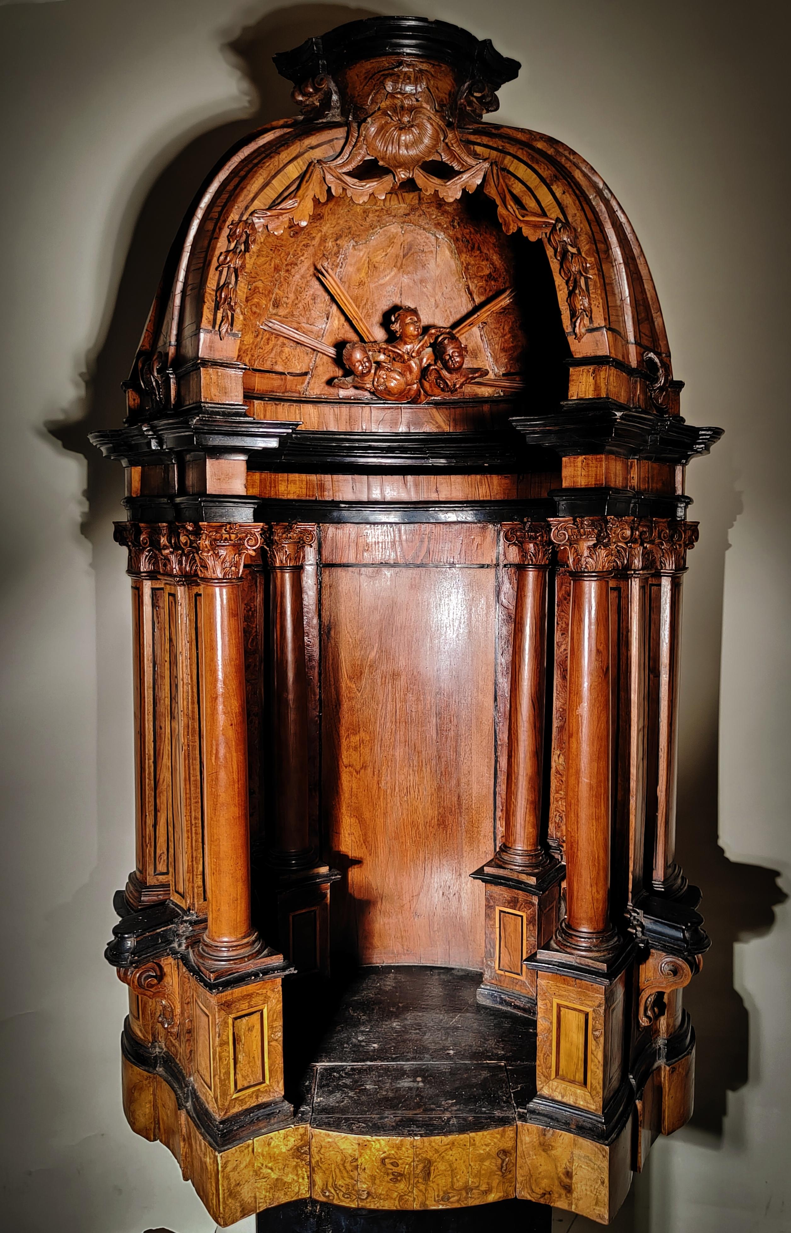 Important German Tabernacle Museum Piece 16th-17th century
IMPORTANT GERMAN TABERNACLE IN MUSEUM 16TH-17TH CENTURY EXCEPTIONAL SOUTHERN GERMAN TABERNACLE FROM THE END OF THE 16TH CENTURY BEGINNING OF THE 17TH CENTURY. IT IS MADE OF FRUIT WOOD WITH