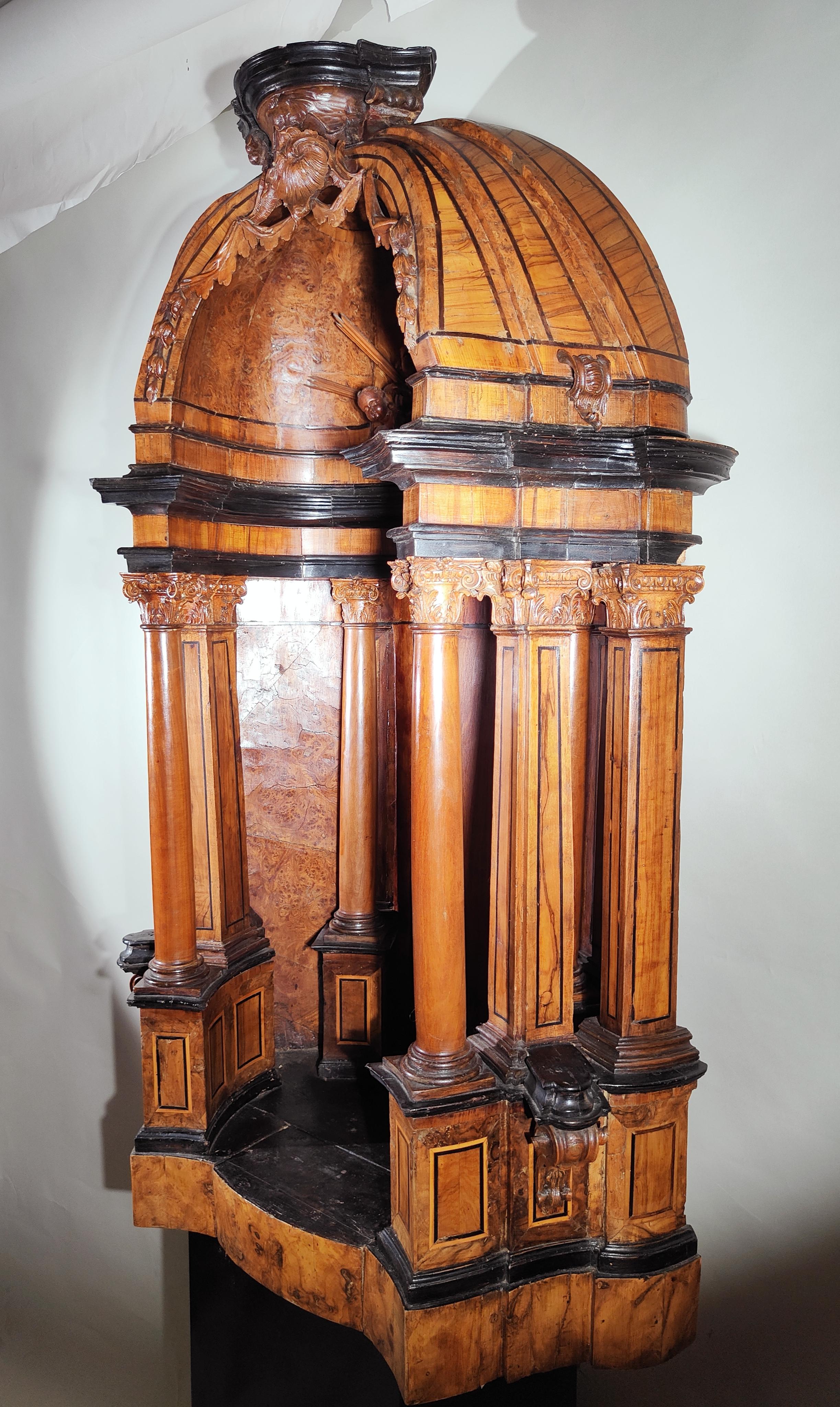 Fruitwood Important German Tabernacle Museum Piece 16th-17th Century For Sale