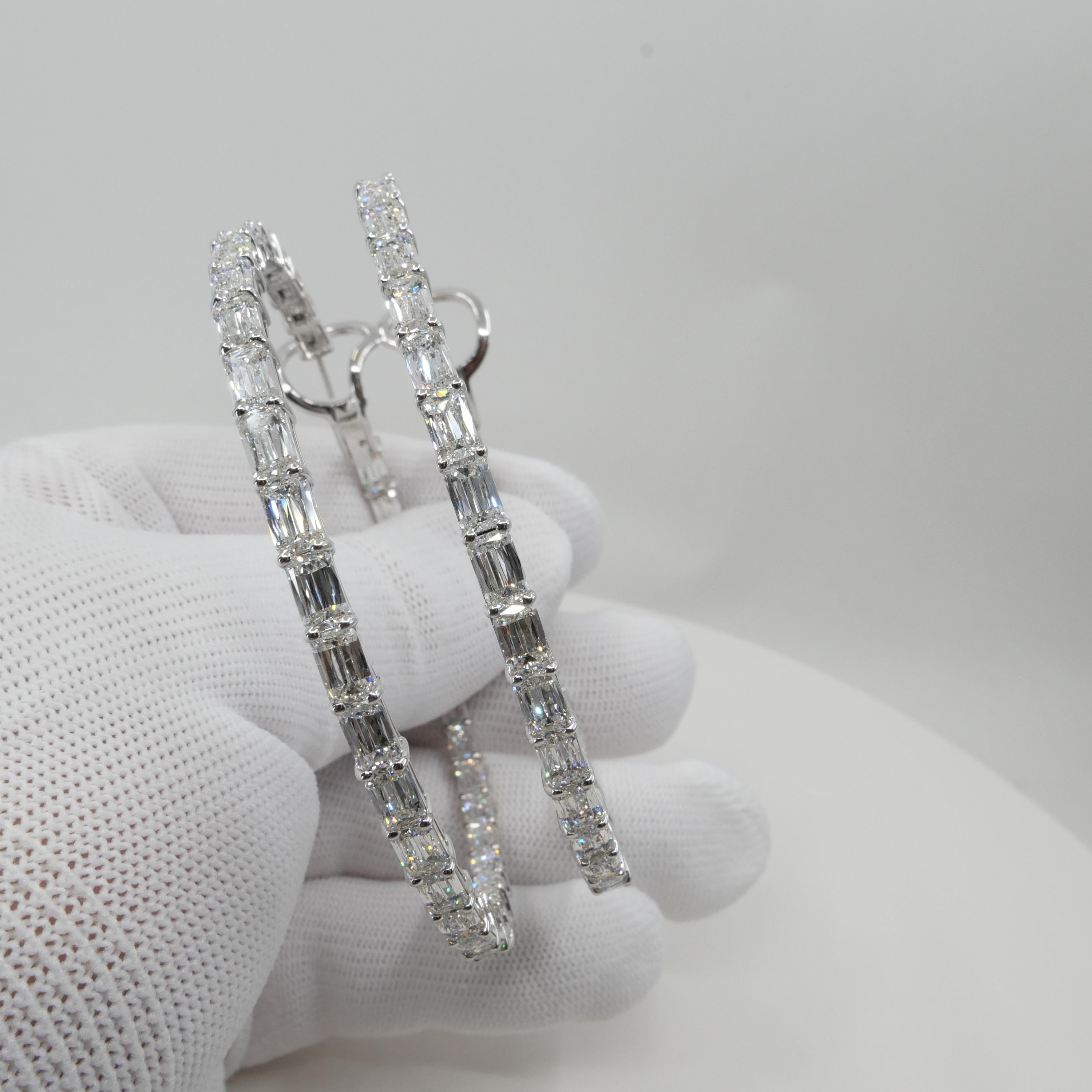 Importantes boucles d'oreilles en diamants taille Ashoka de 31 carats certifiés GIA. Substantiel.  12