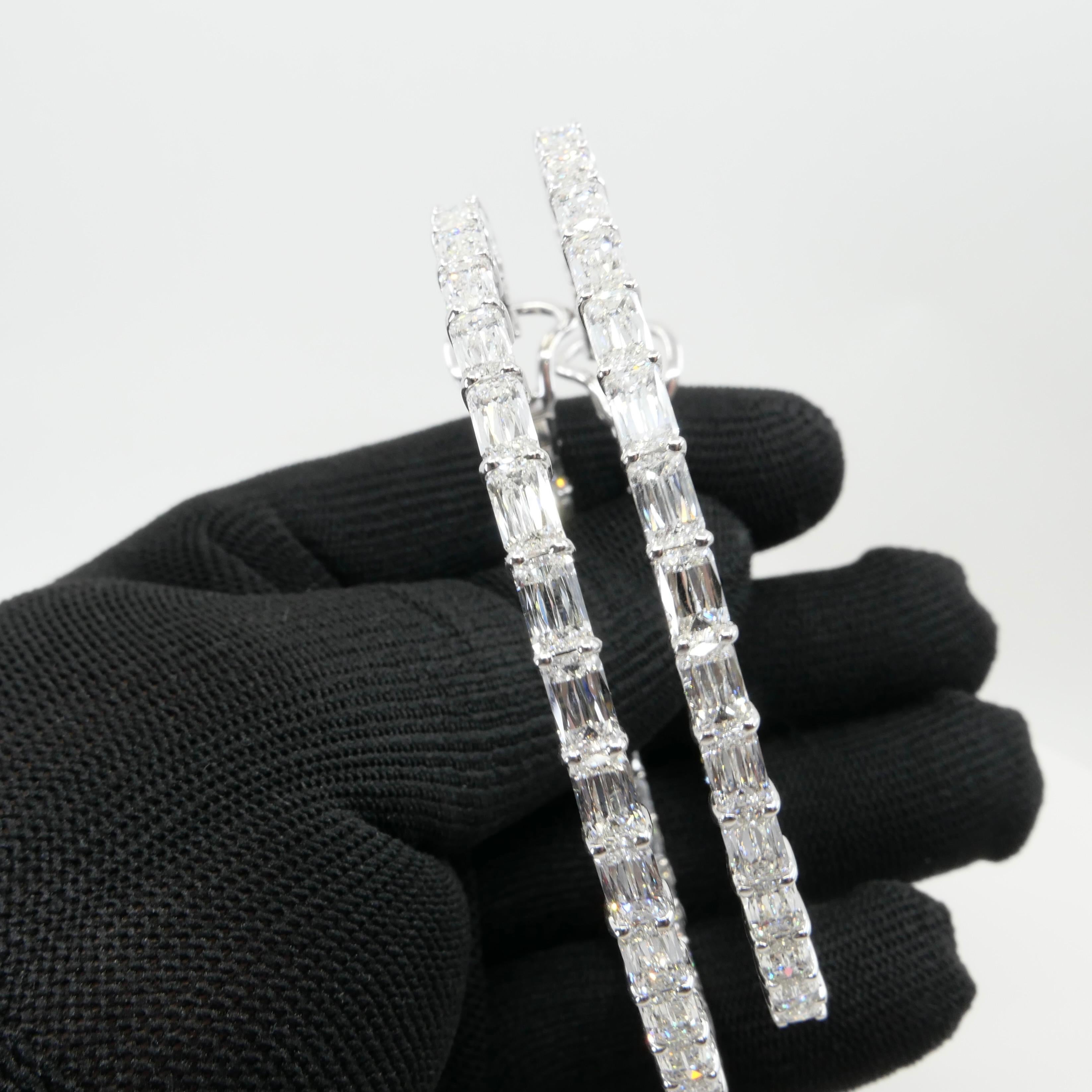 Importantes boucles d'oreilles en diamants taille Ashoka de 31 carats certifiés GIA. Substantiel.  2