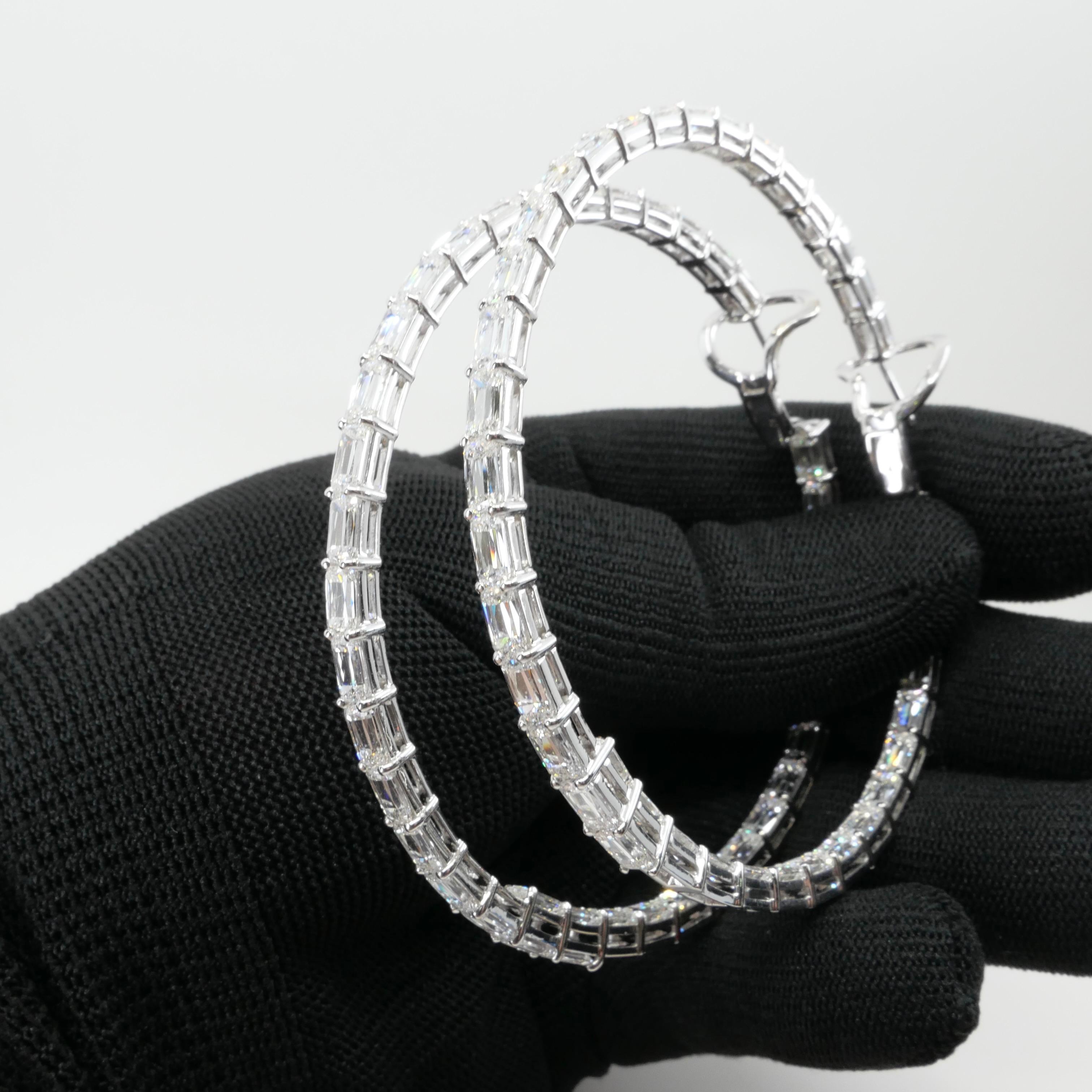 Importantes boucles d'oreilles en diamants taille Ashoka de 31 carats certifiés GIA. Substantiel.  6
