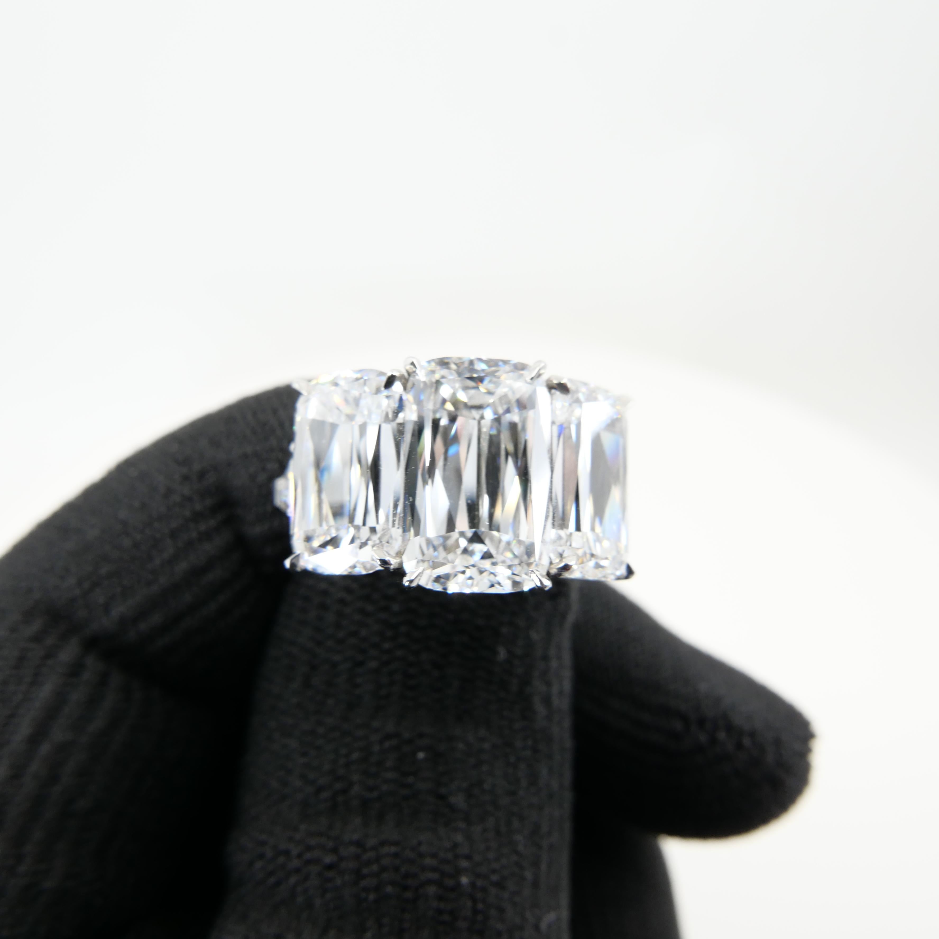 Important GIA Certified D IF Ashoka Diamond Cocktail Ring, Exquisitely Matched 5