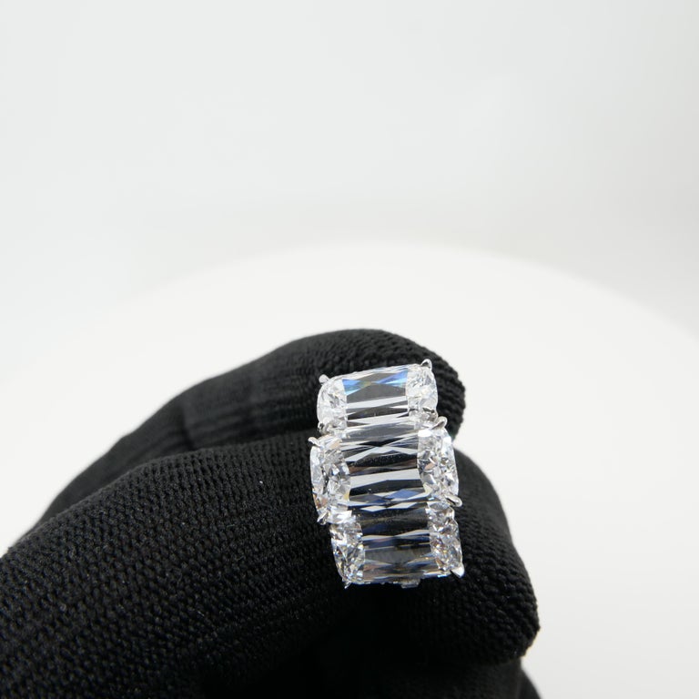 Contemporary Important GIA Certified D IF Ashoka Diamond Cocktail Ring, Exquisitely Matched For Sale