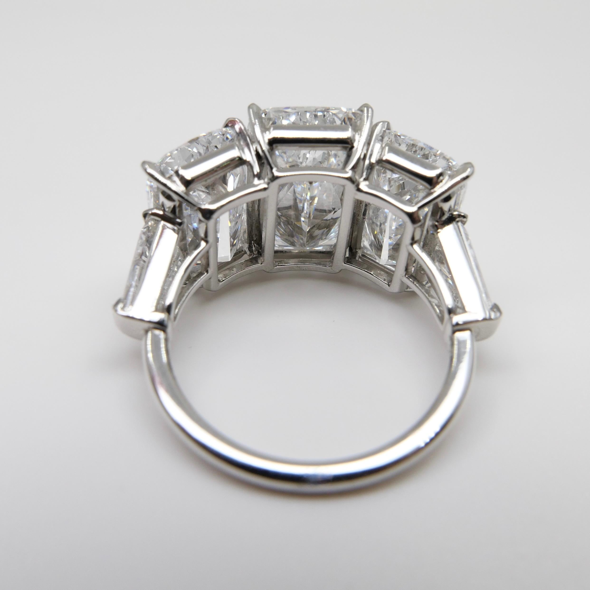 Rough Cut Important GIA Certified D IF Ashoka Diamond Cocktail Ring, Exquisitely Matched