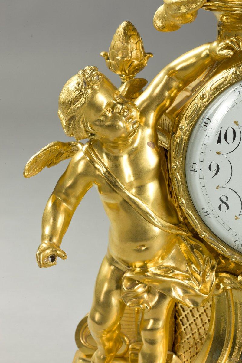 Napoleon III Important Gilt Bronze Clock
