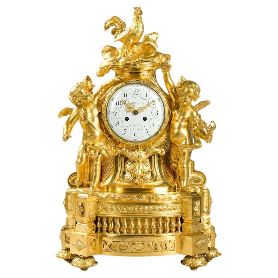 Important Gilt Bronze Clock