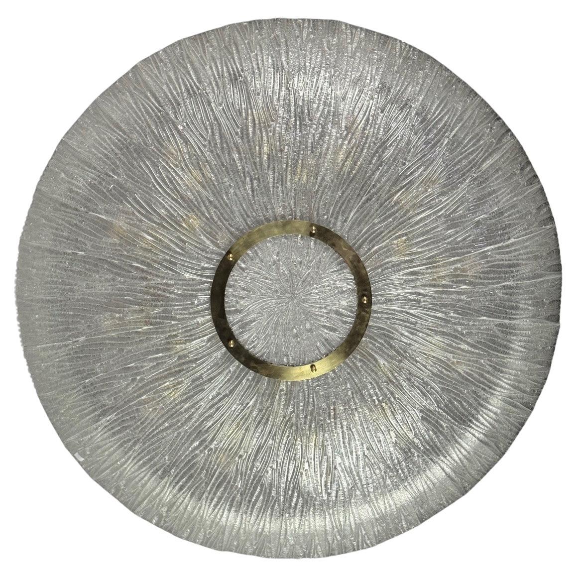 Important lustre en verre et laiton, Venini circa 1960, une paire disponible en vente
