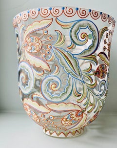 Bedeutende Glasvase von Oskar Peukert