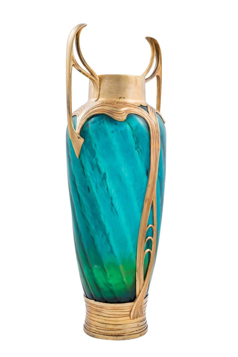 Important Glass Vase Crystallery de Pantin, France, circa 1900 For Sale ...