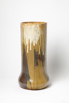 Important vase en grès émaillé de Charles Greber, vers 1910.