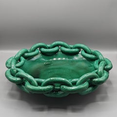 Important bol en céramique verte de Vallauris