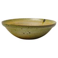 Importante tazza in ceramica smaltata verde di Robert Deblander, circa 1990.