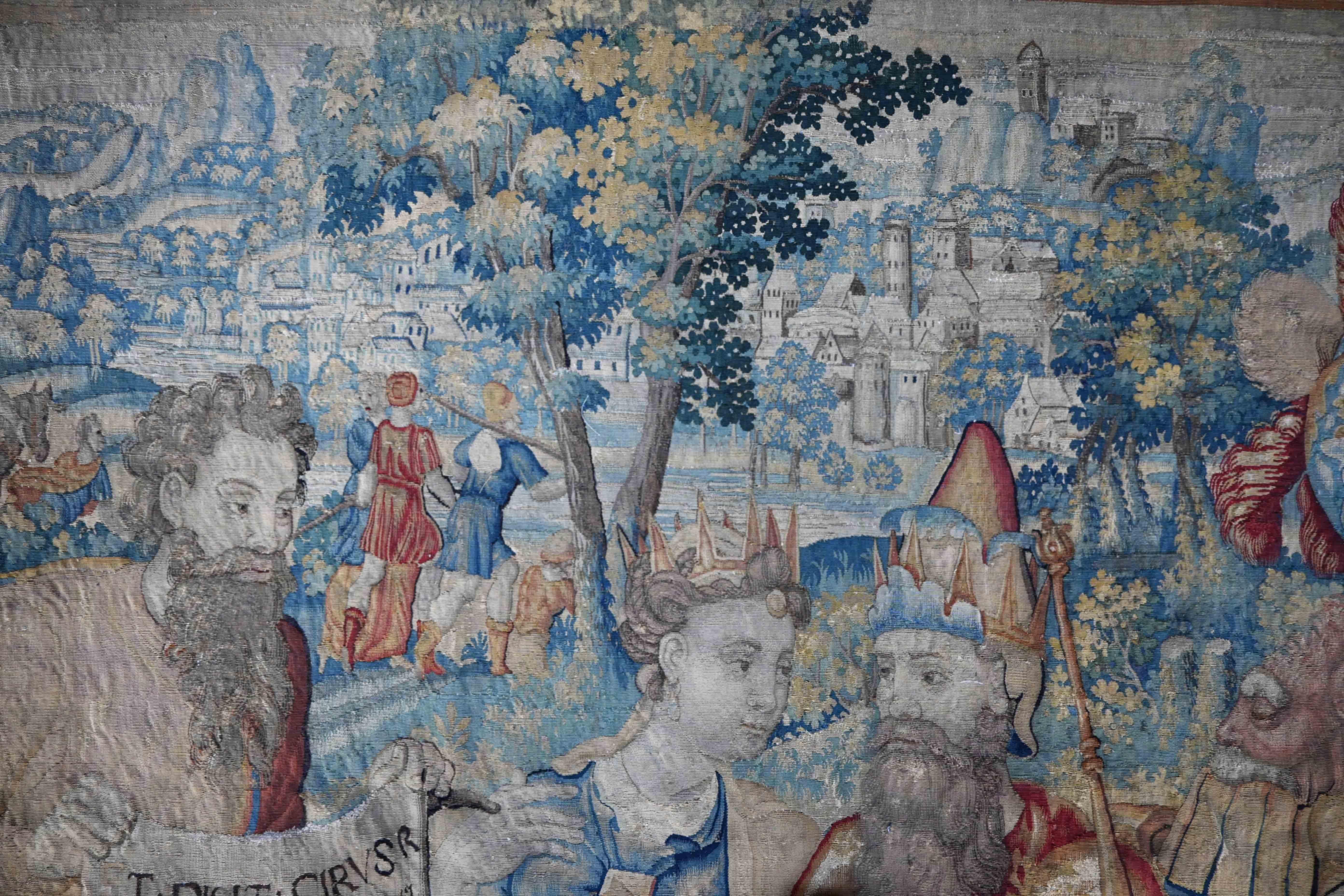 Importante arazzo storico Bruxelles - Ciro il Grande - 17° secolo - n. 1534 in vendita 3