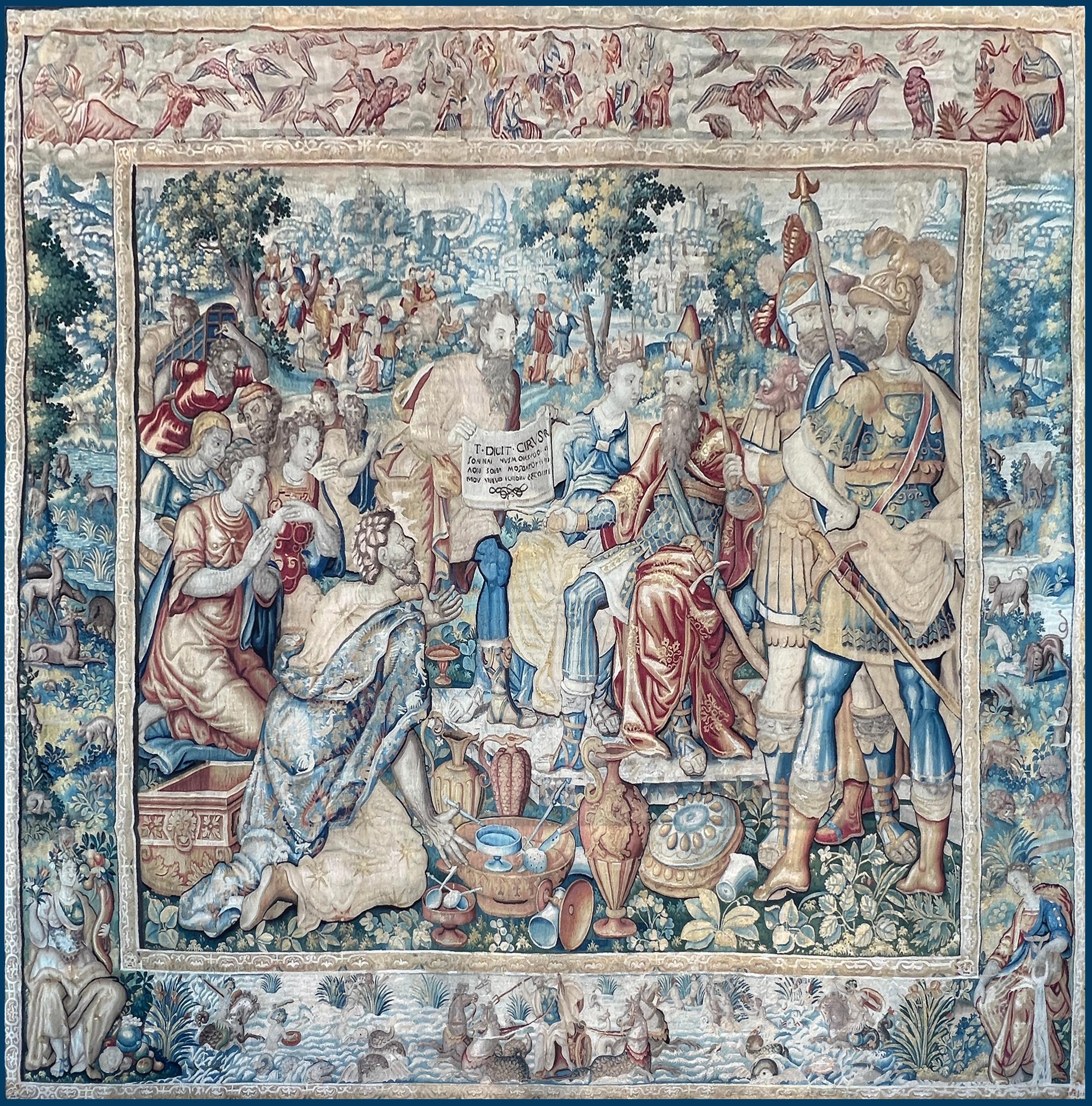 Importante arazzo storico Bruxelles - Ciro il Grande - 17° secolo - n. 1534 in vendita 7