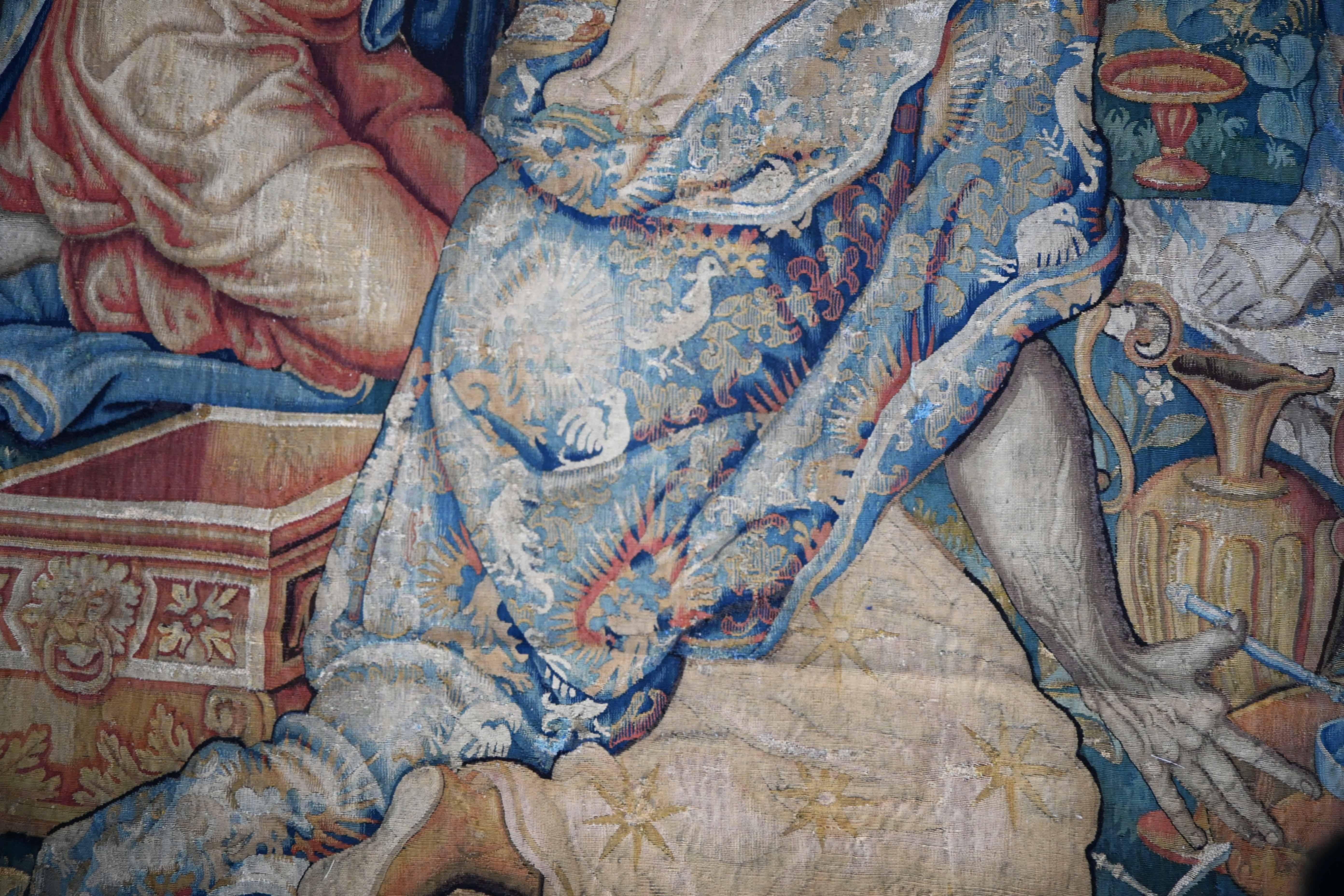 Tessuto a mano Importante arazzo storico Bruxelles - Ciro il Grande - 17° secolo - n. 1534 in vendita