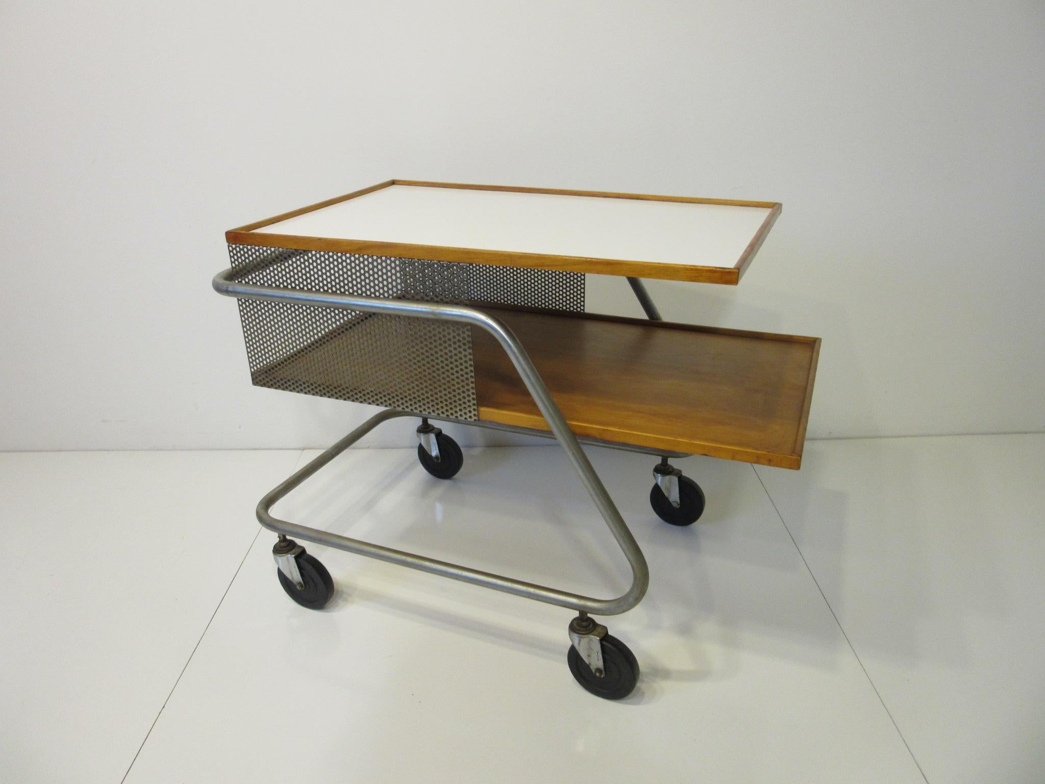 Metal Important Bar Cart Industrial Styled by Franziska & James Hosken