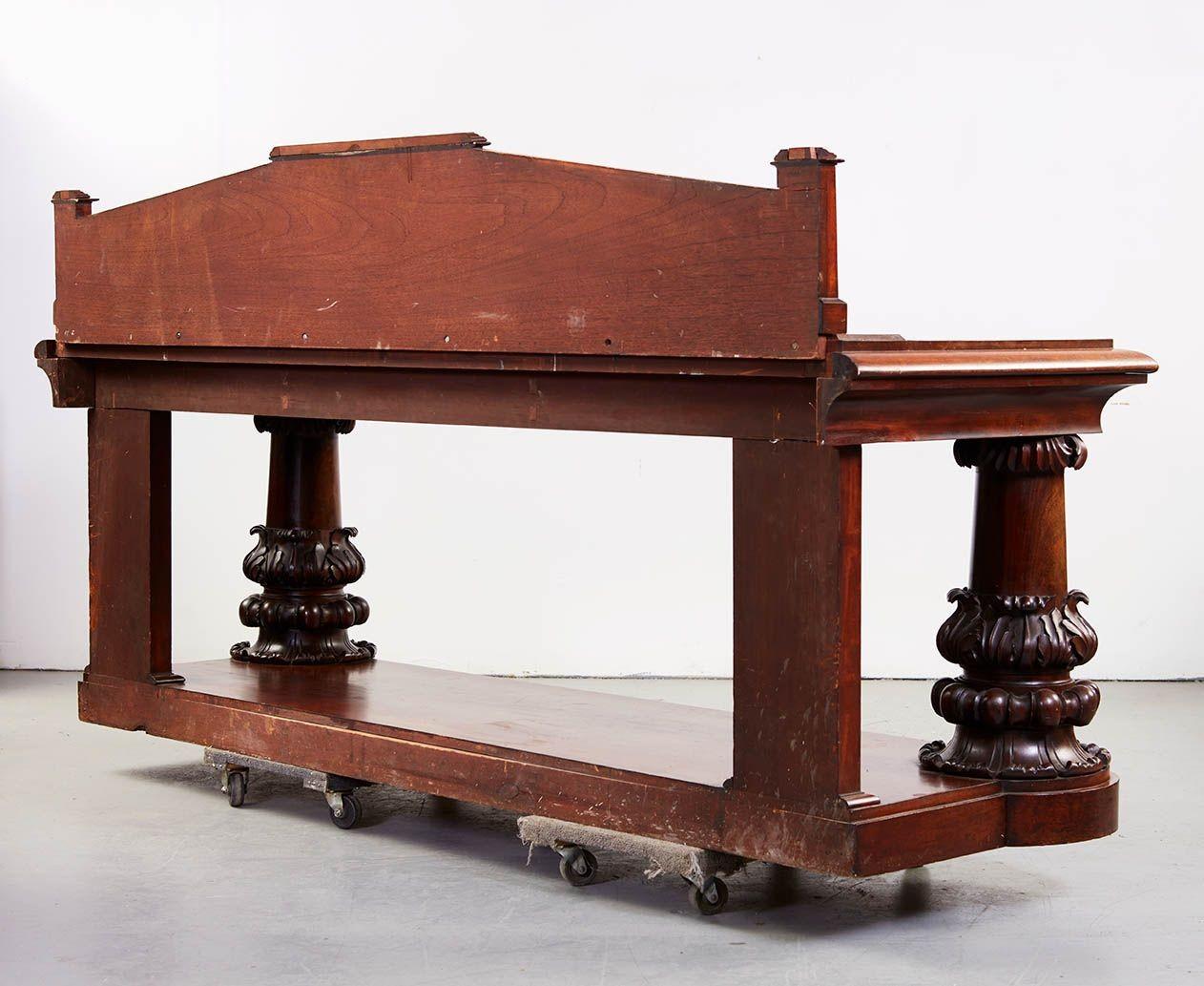 Mahogany Important Irish Georgian Console Table by Mack, Williams & Gibton For Sale
