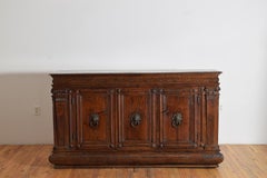 Important Italian, Firenze, Late Renaissance Period Walnut 3-Door Credenza