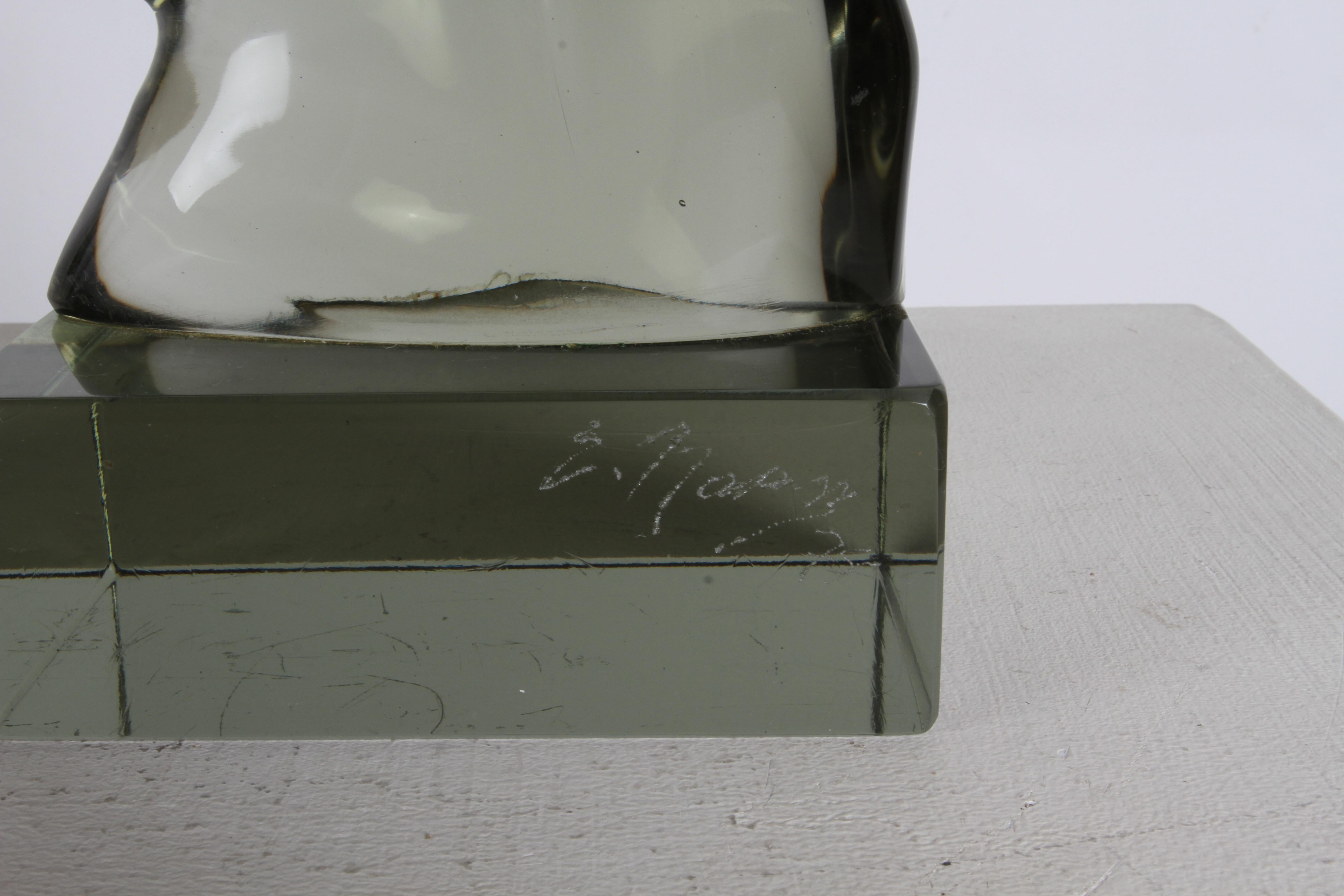 Important artiste verrier italien Ermanno Nason Buste féminin en verre de Murano en vente 4