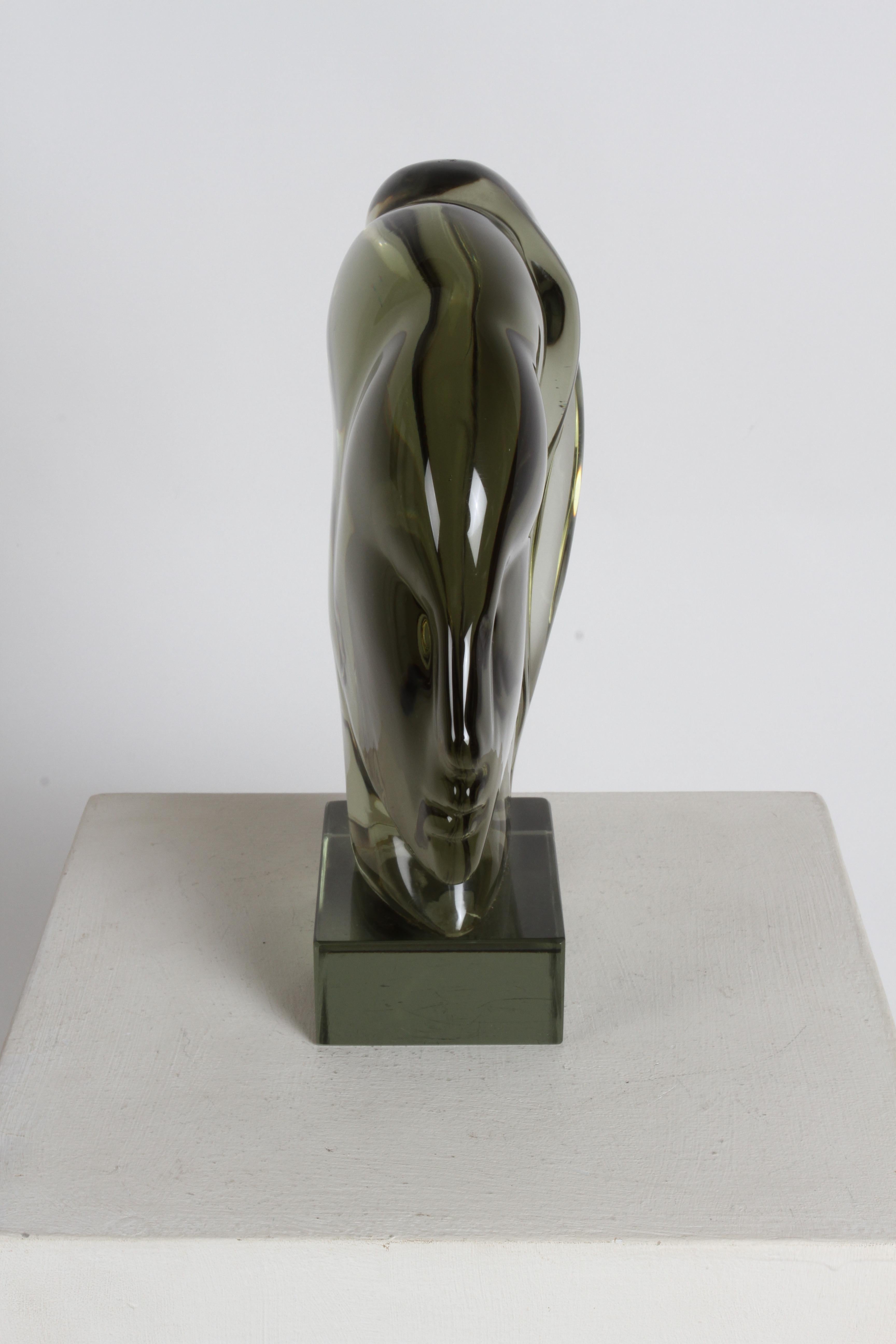 Important artiste verrier italien Ermanno Nason Buste féminin en verre de Murano en vente 6