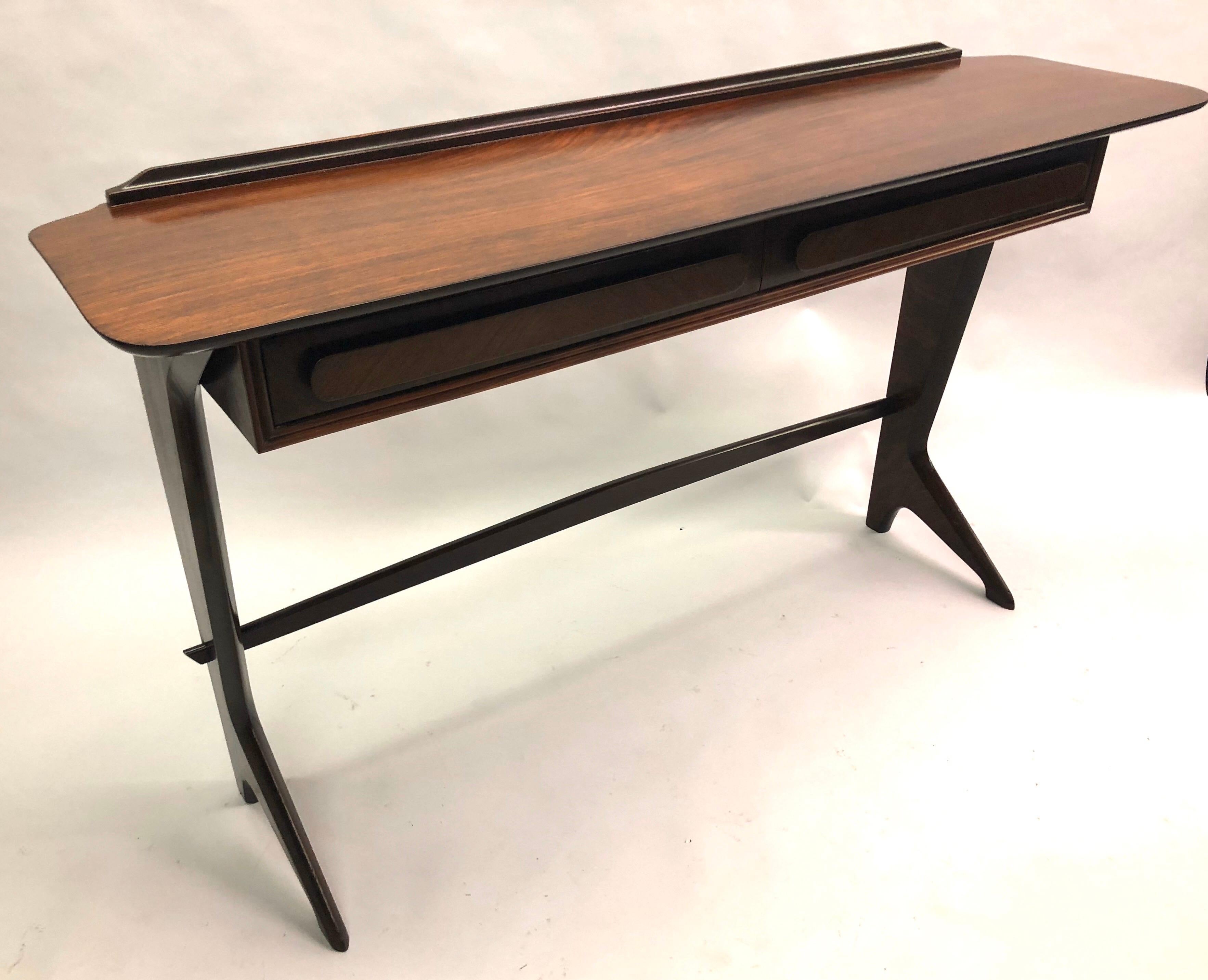 20th Century Rare and Important Italian Mid-Century Modern Rosewood Console by Ico Parisi