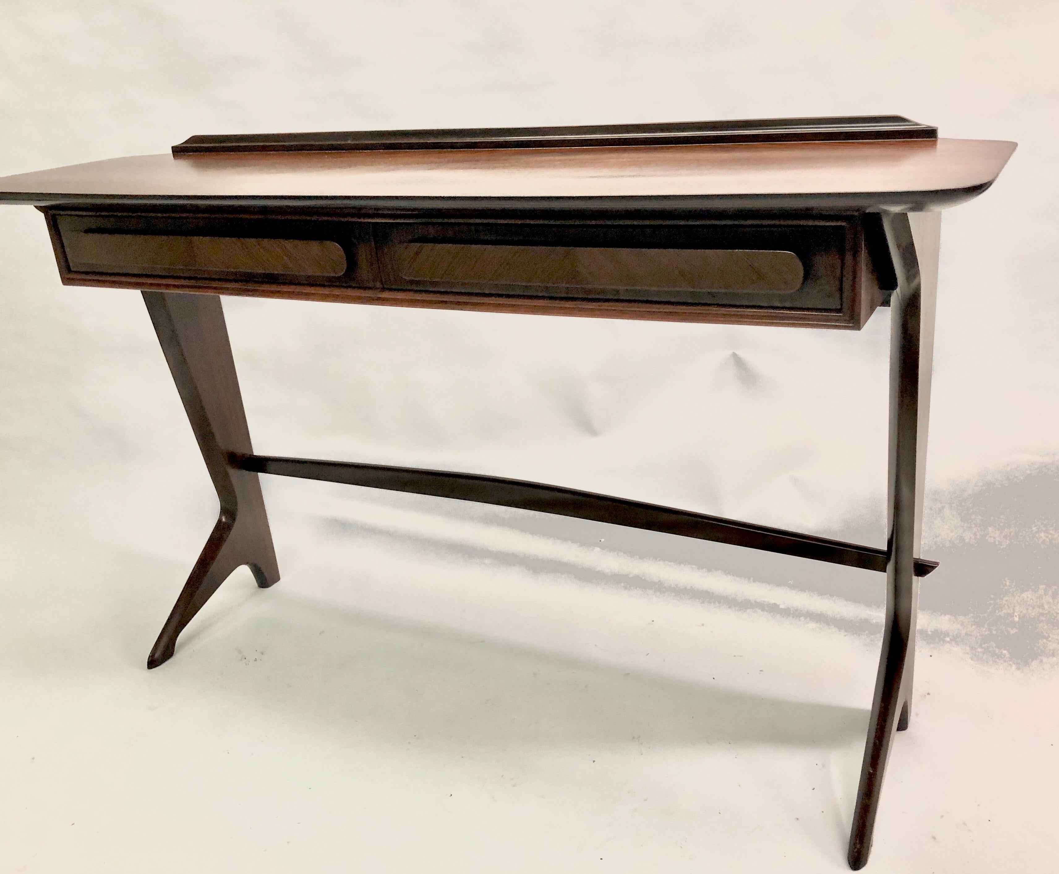 Rare and Important Italian Mid-Century Modern Rosewood Console by Ico Parisi 2