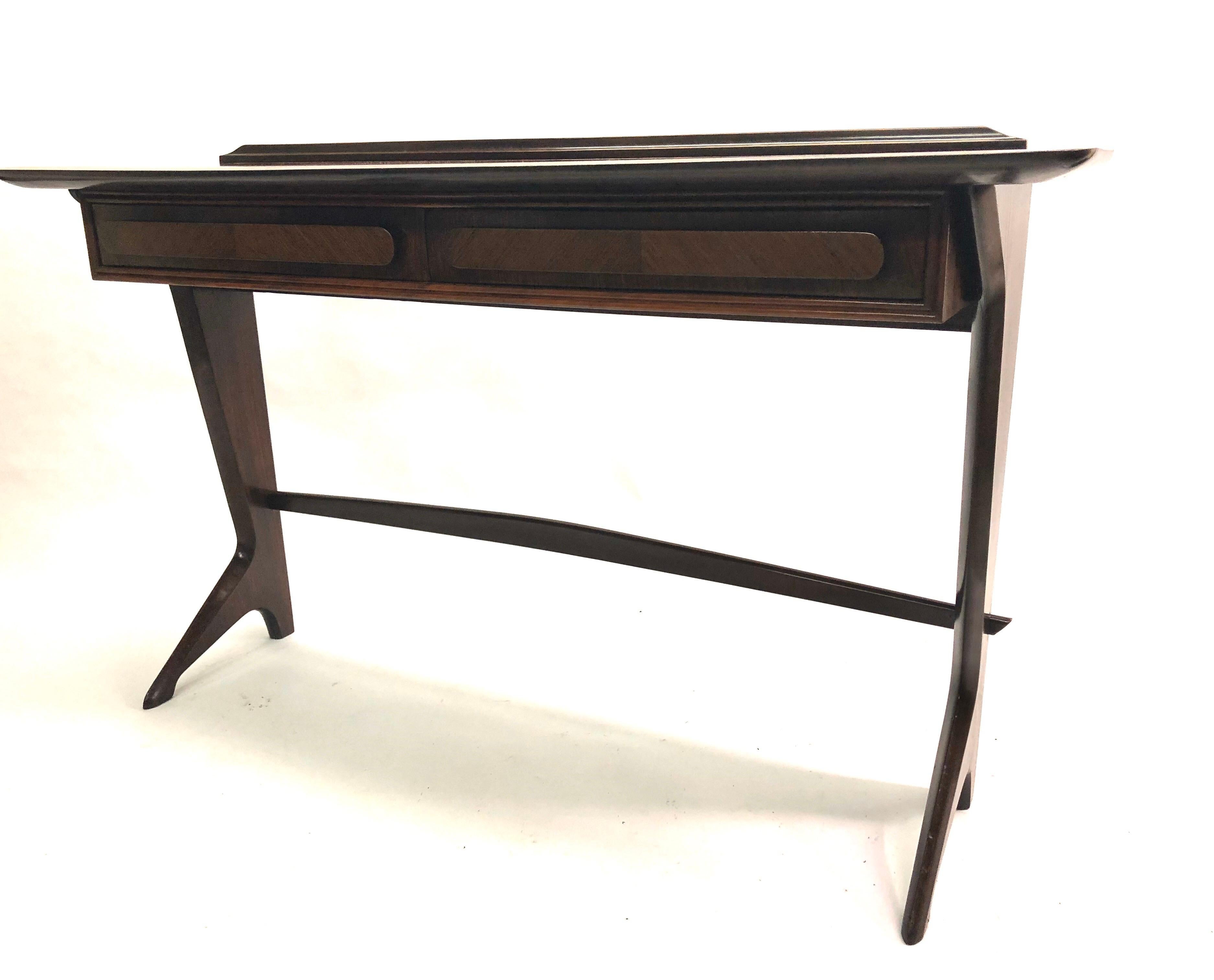 Rare and Important Italian Mid-Century Modern Rosewood Console by Ico Parisi 3