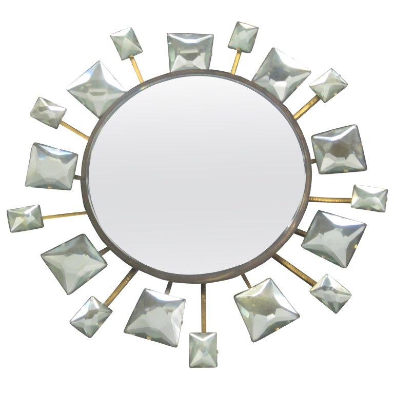 Important Italian Mirror by Max Ingrand for Fontana Arte