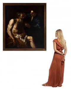 Wichtige italienische Schule des 17. Jahrhunderts „Die Heilung von Tobias“.